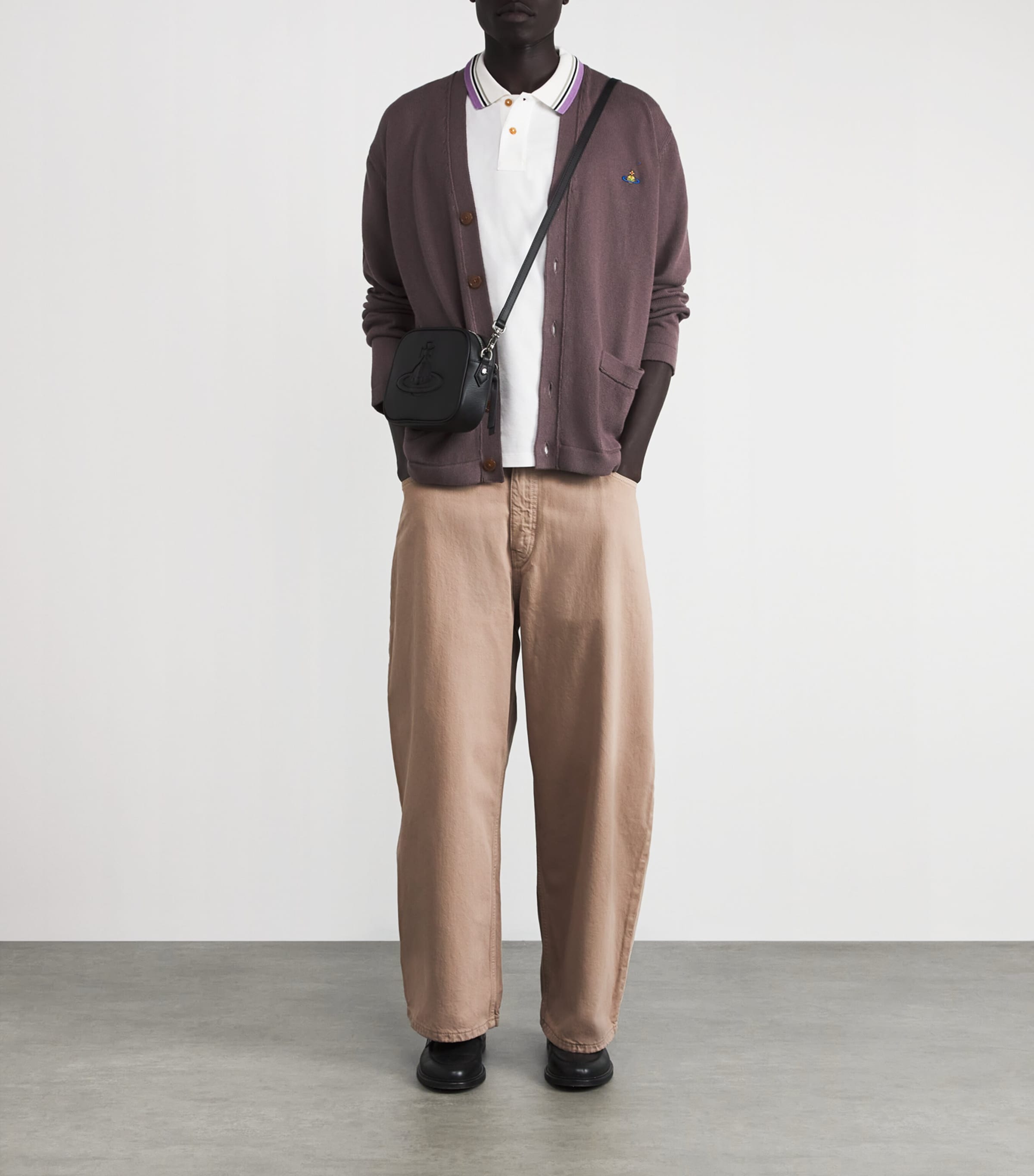 Cotton-Cashmere Alex Cardigan D408 TRUFFLE Image 2