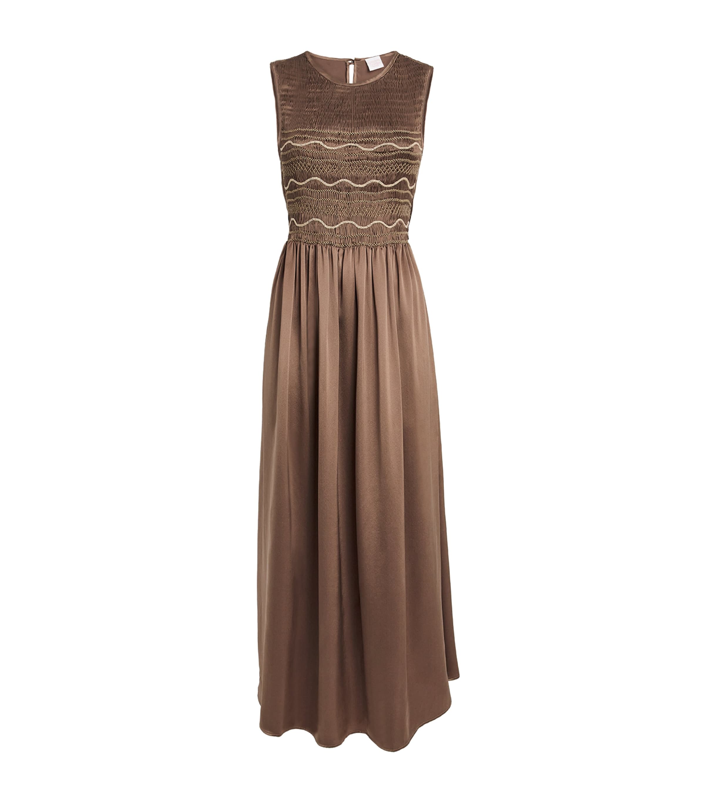 Silk Gioia Midi Dress REGIO BROWN Image 1