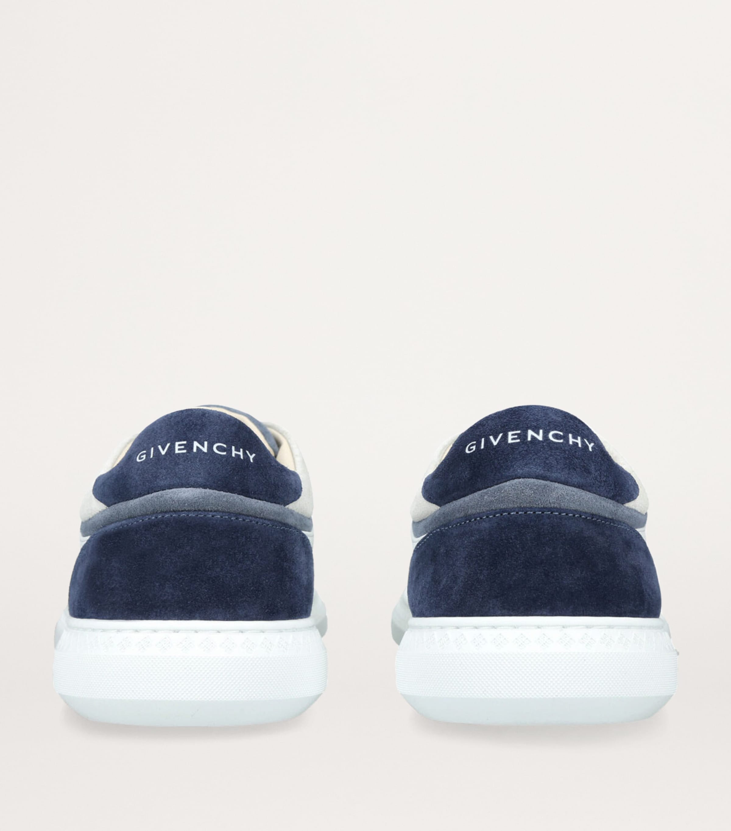 Leather-Suede G Set Slip-On Sneakers WHITE/NAVY Image 2