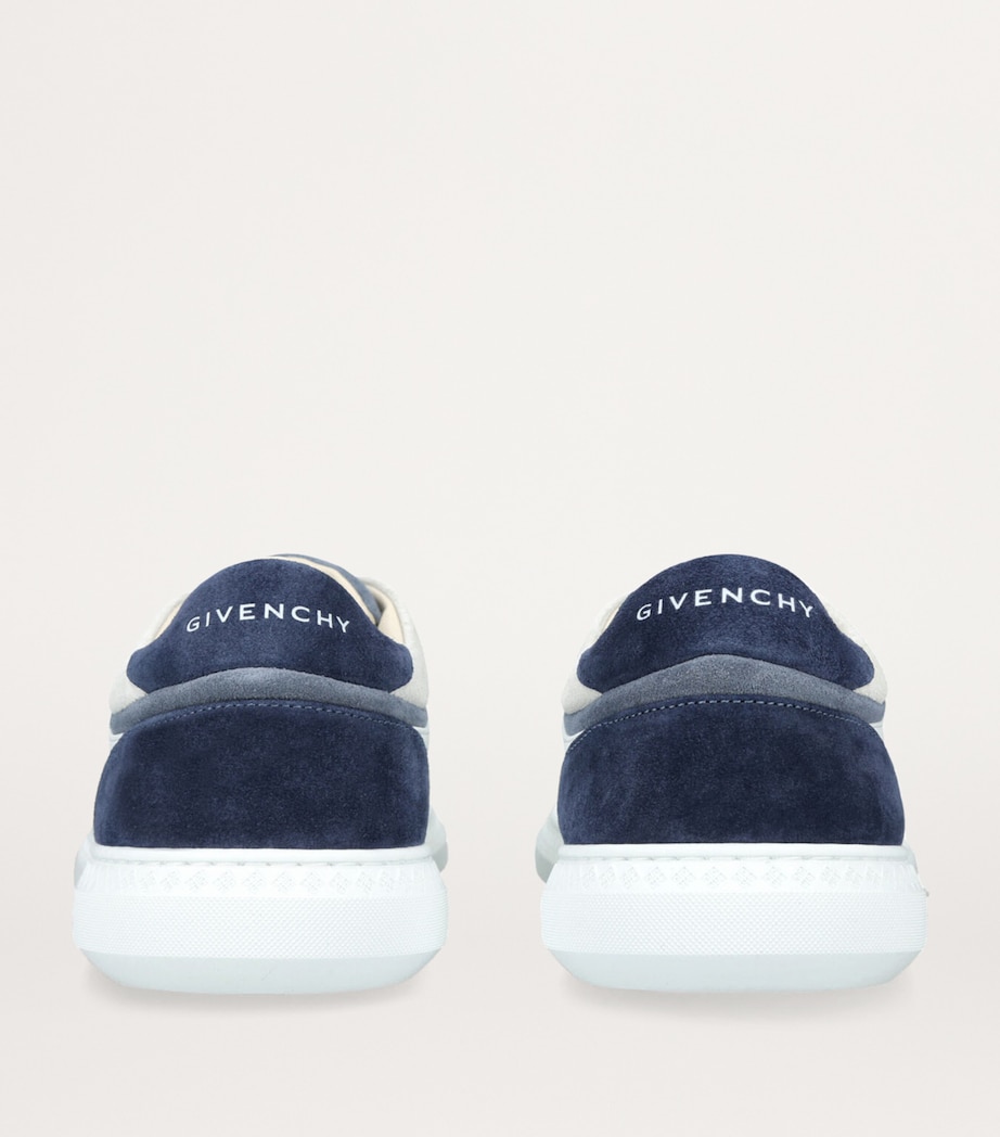 Leather-Suede G Set Slip-On Sneakers WHITE/NAVY Image 2