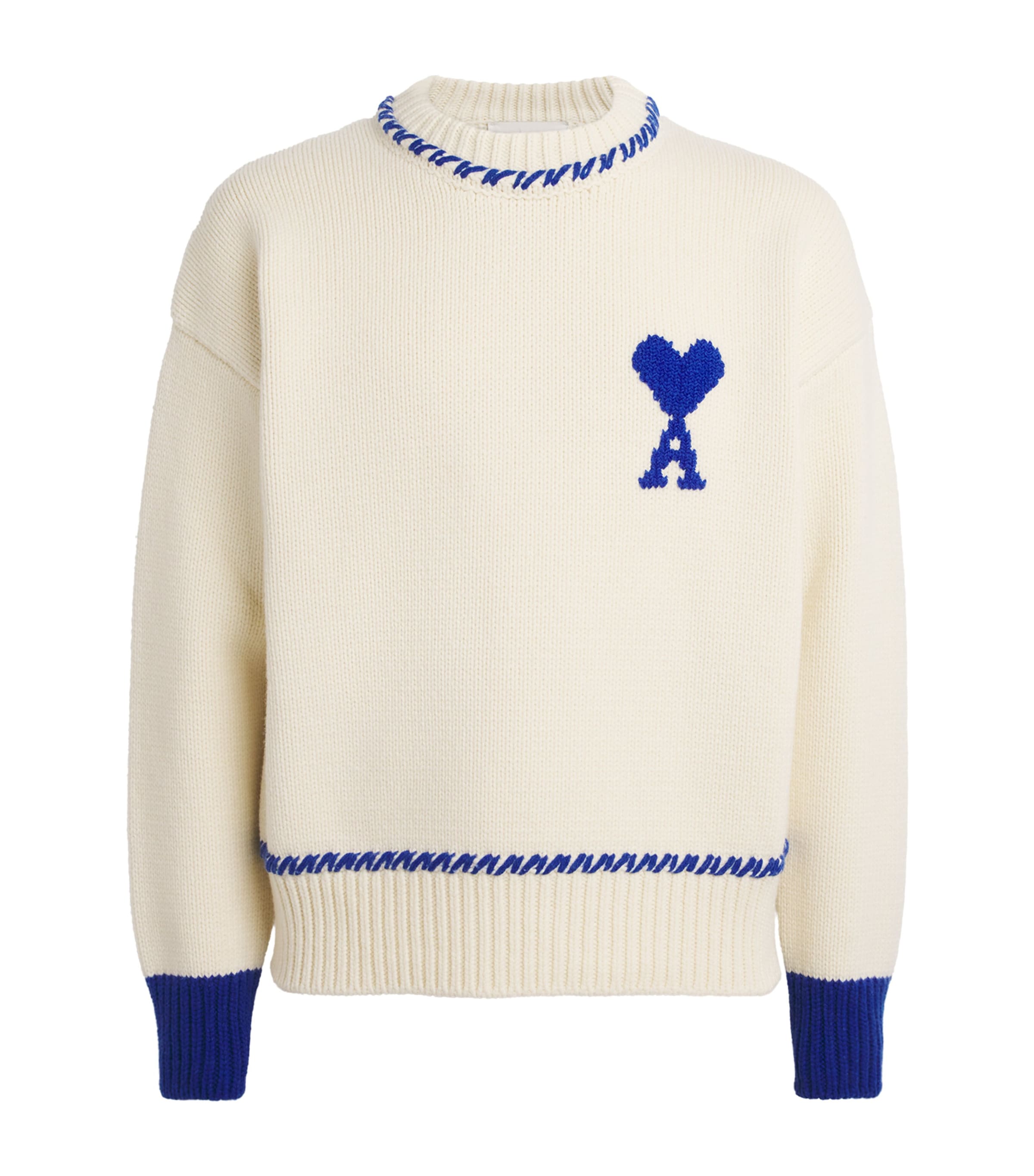 Wool-Blend Ami de Coeur Sweater A049 MOONLIGHT BLUE Image 1