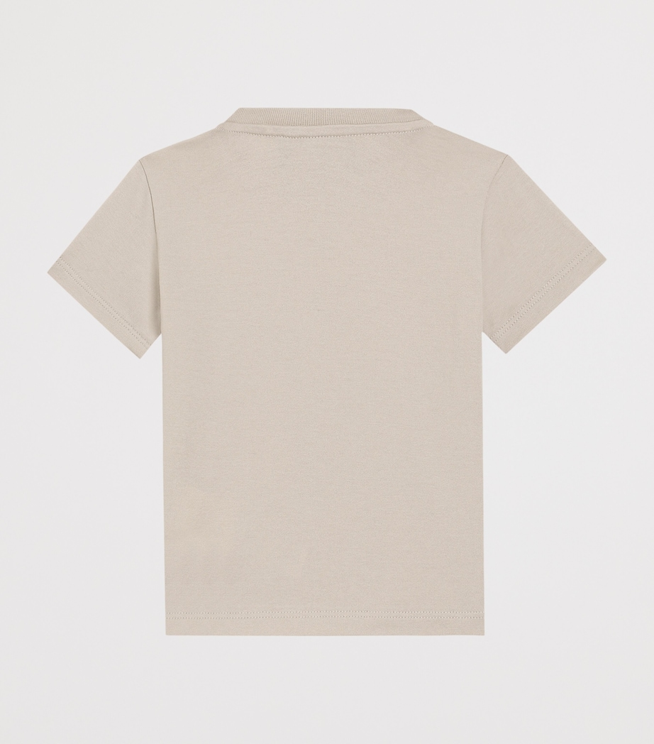 Cotton Logo Crest T-Shirt (3-30 Months) M0299-PARCHMENT Image 2