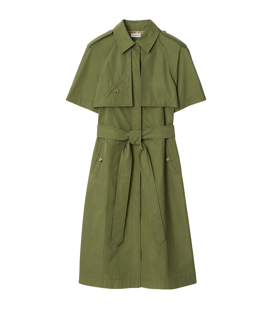Cotton Poplin Midi Trench Dress PASTURE Image 1