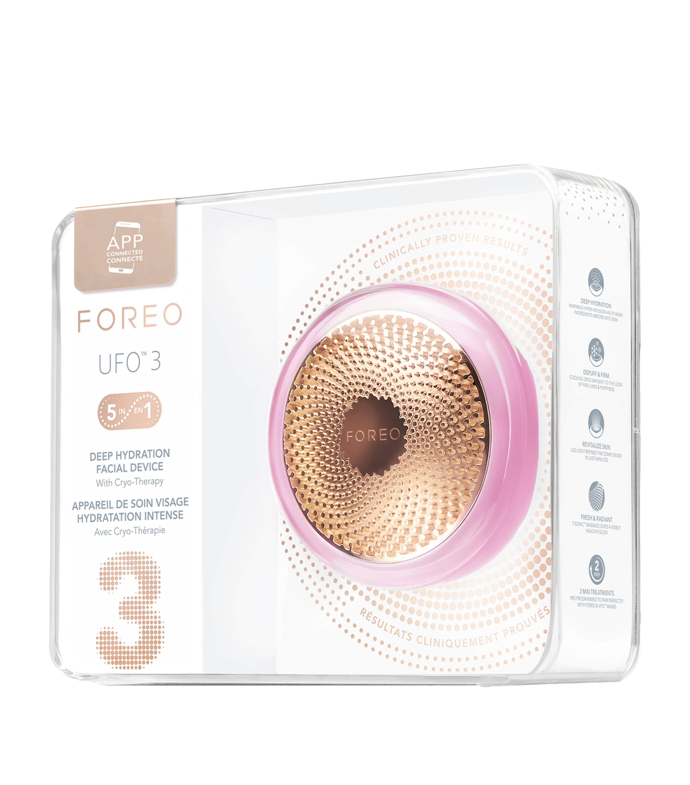 Foreo UFO 3 Skin Wellness Device Pearl Pink Image 2