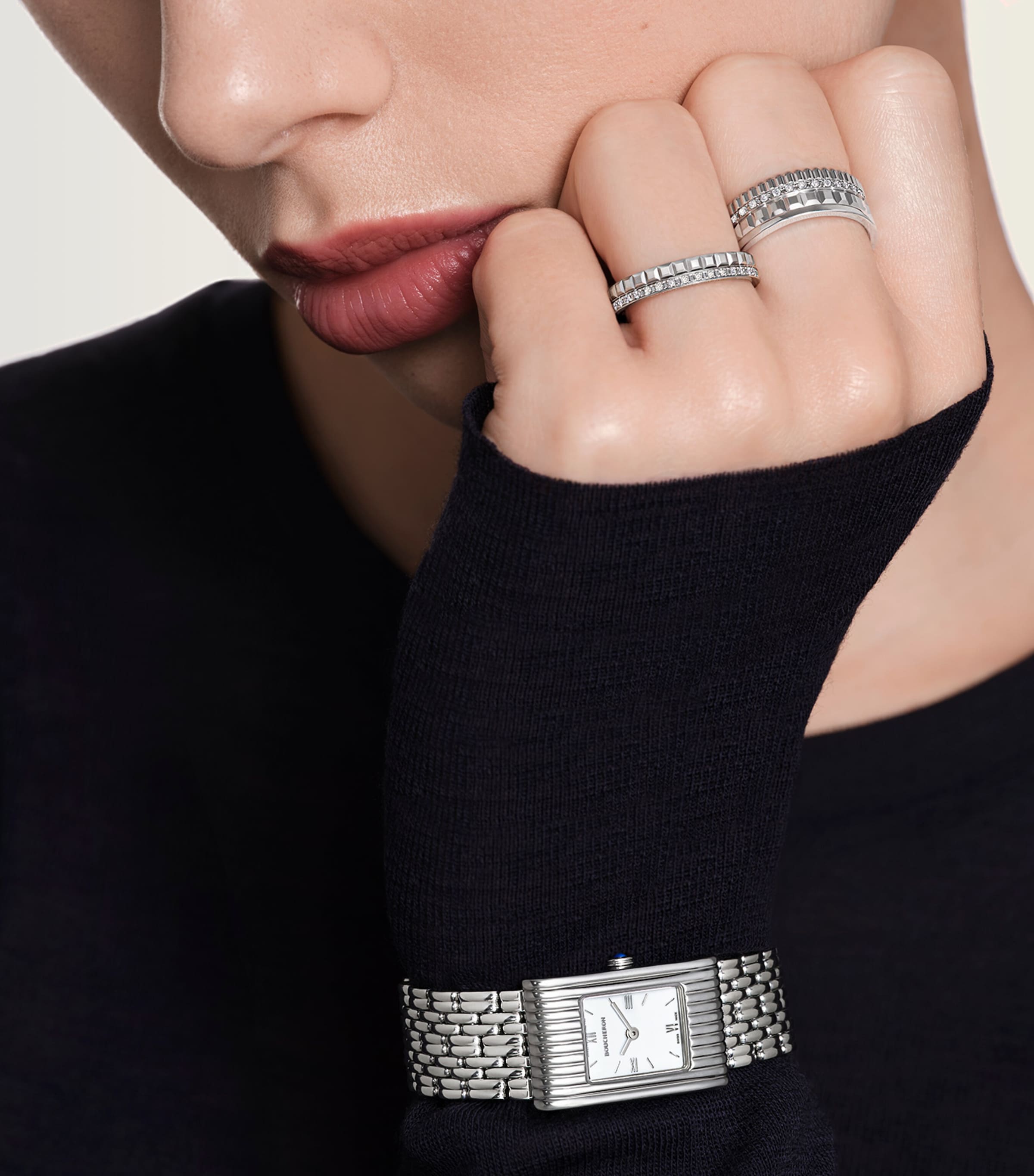 Stainless Steel Reflet Watch 18mm WHITE Image 4