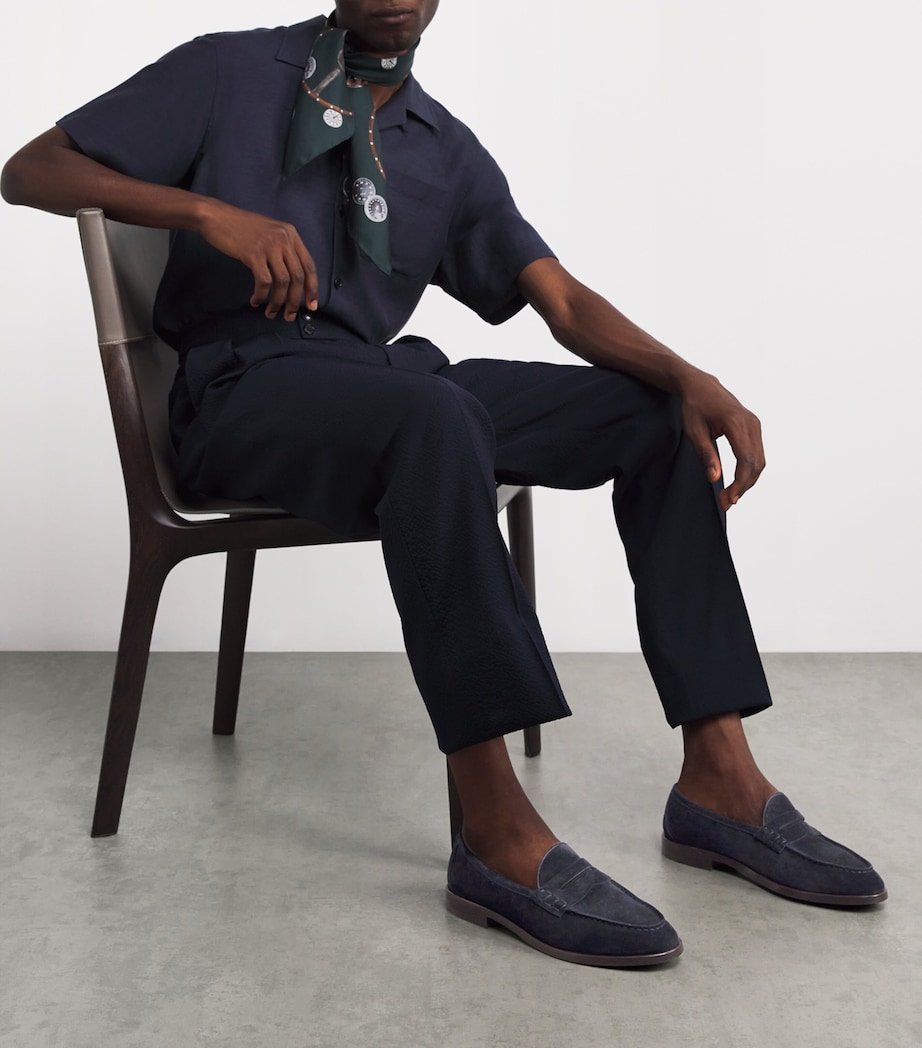 Suede Bolden Loafers NAVY Image 2