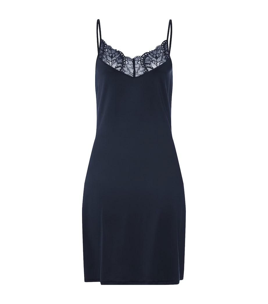 Hanro Womens Azelia Negligee Deep Navy Image 1
