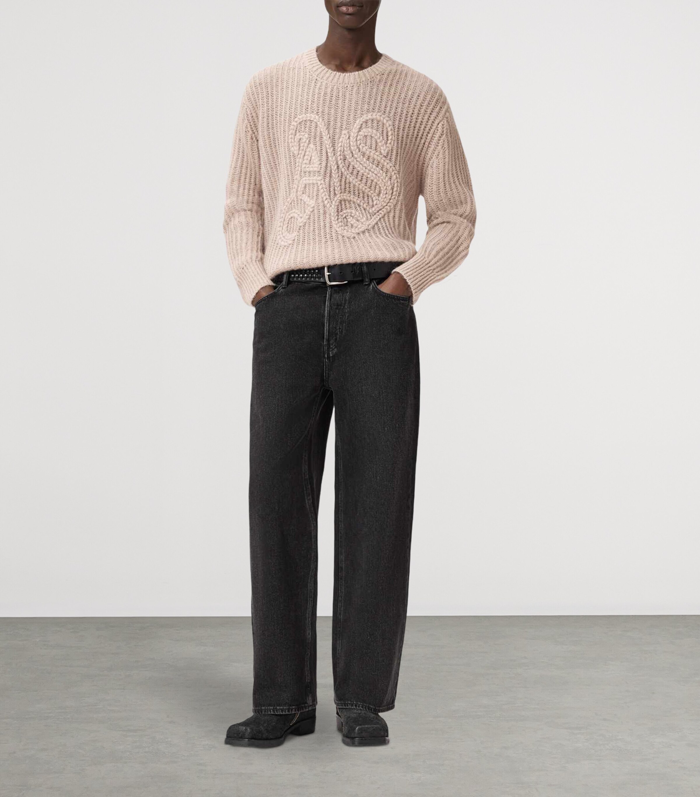 Embroidered Chainy Sweater DUSK BROWN Image 2