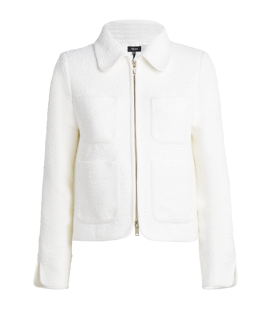 Cotton-Blend Everyday Jacket WHITE Image 1