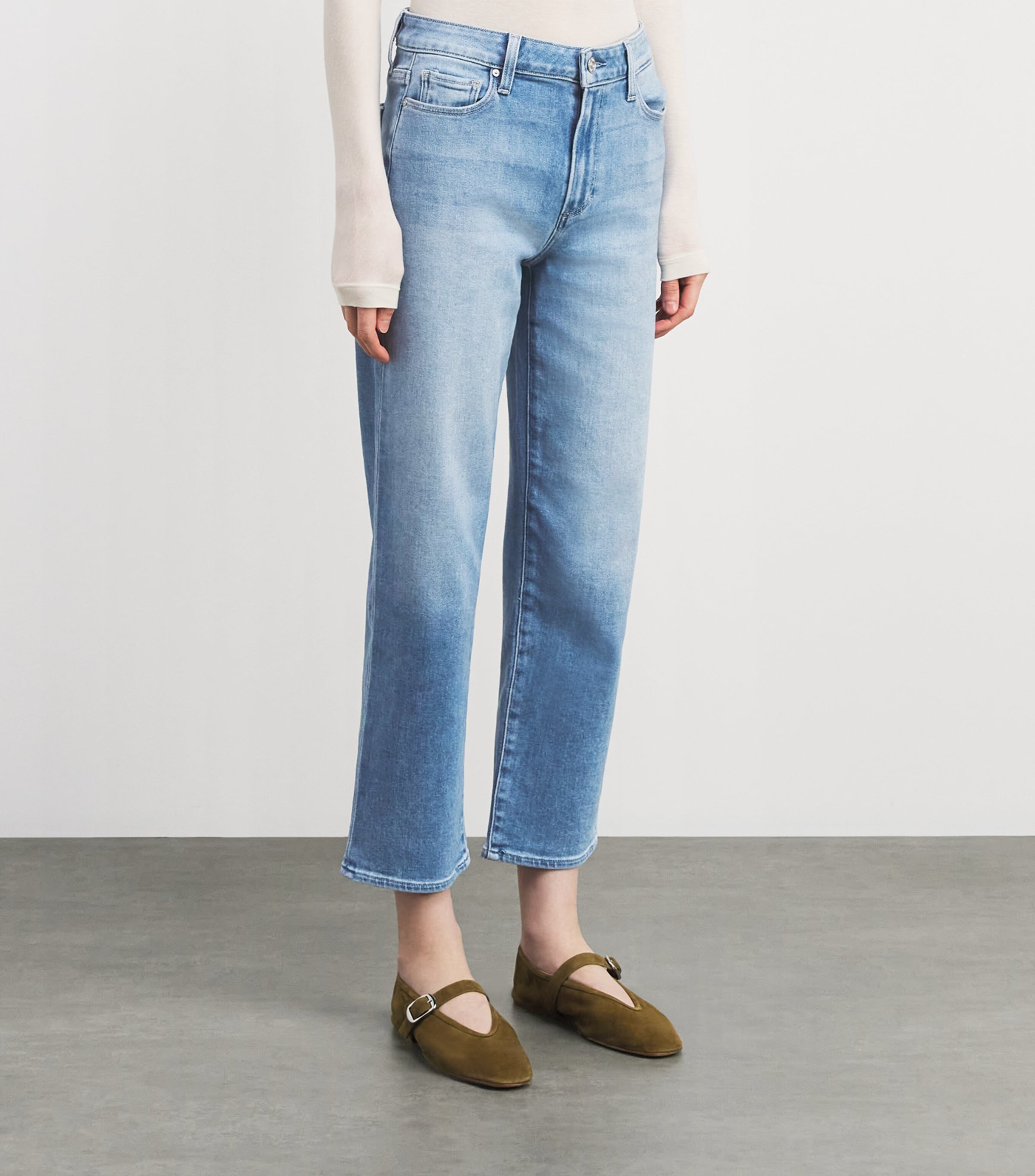 PAIGE Womens Mason Ankle Straight Jeans Vail Image 4