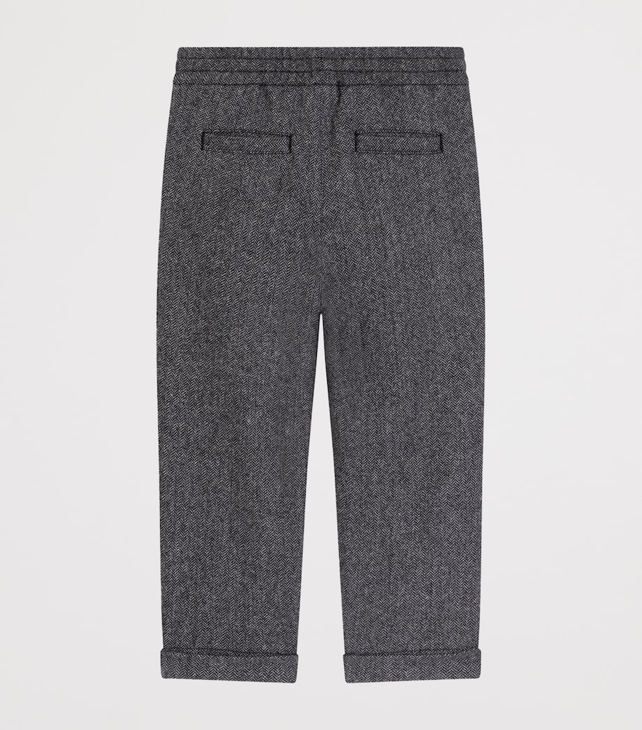 Wool-Blend Herringbone Drawstring Trousers (8-12+ Years) FANTASY Image 2