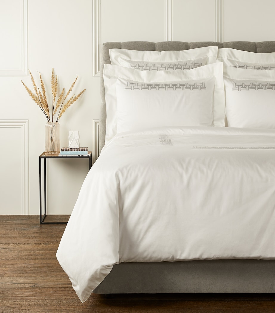 Basketweave Square Pillowcase (65cm x 65cm) BN57  MILKROCK Image 1
