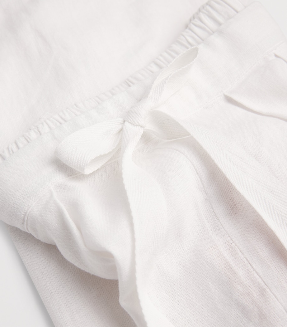Linen-Blend Relaxed Pyjama Trousers OFWHT OFF WHITE Image 5