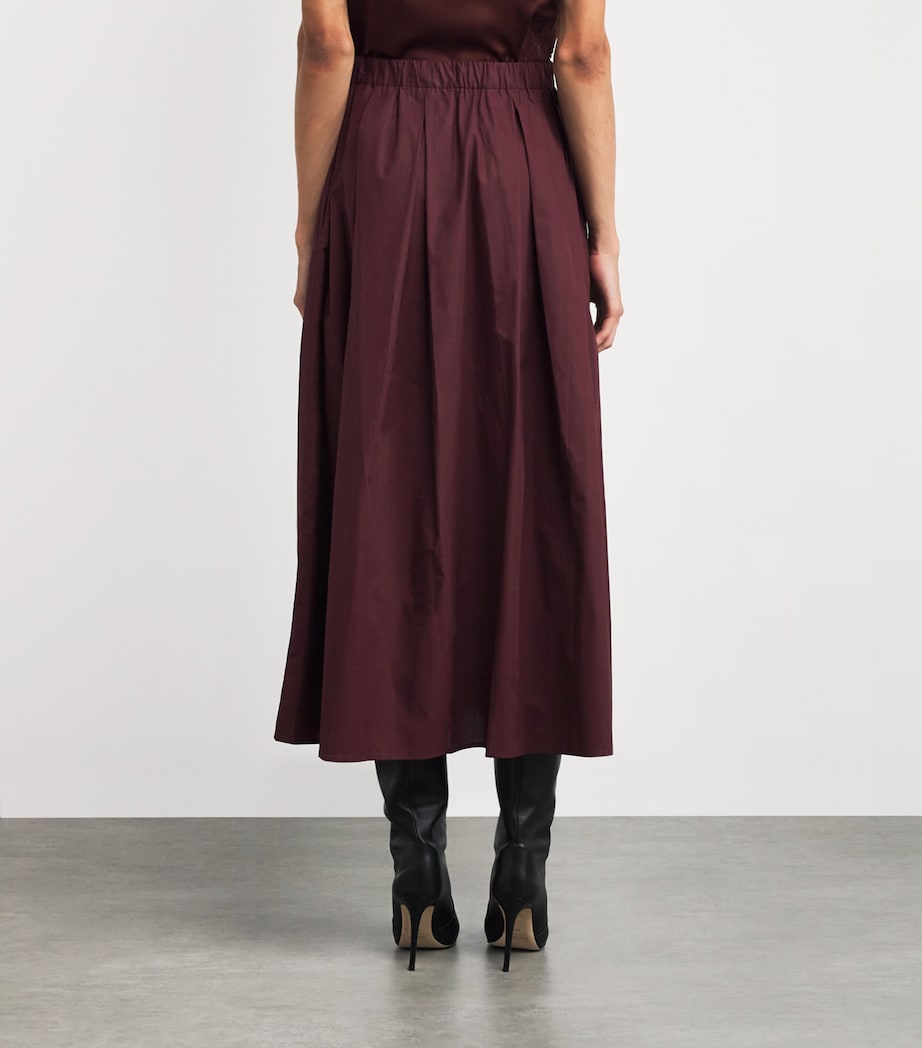 BCI Cotton Jordina Maxi Skirt BURGUNDY Image 4