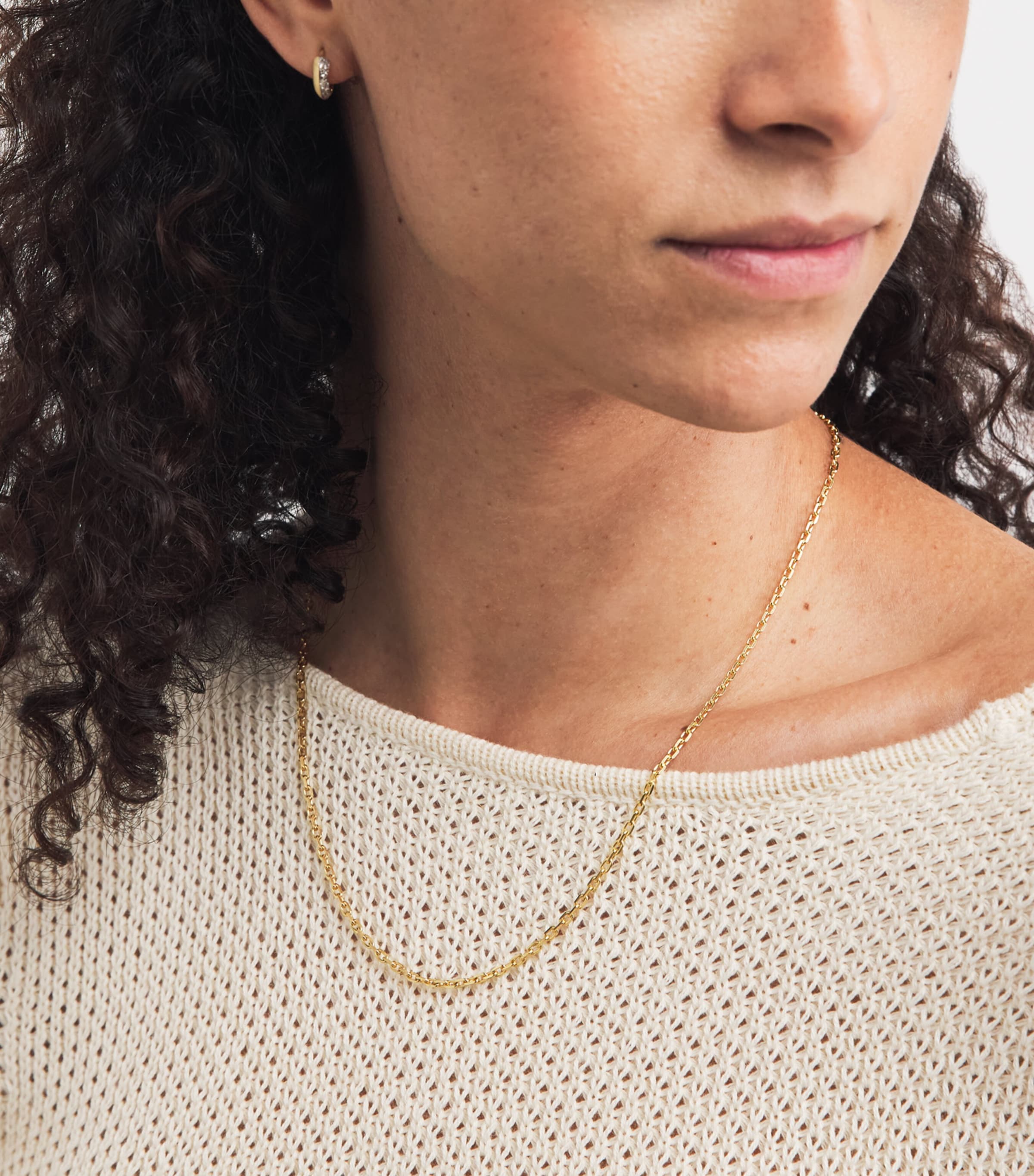 Jade Trau Yellow Gold Rectangle No.70 Chain Necklace Yellow Gold Image 2