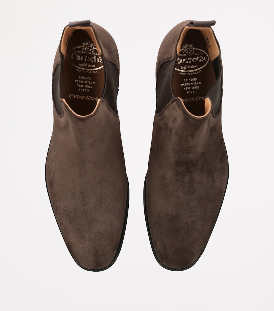 Church's Suede Amberley 2 Chelsea Boots Dark Brown Image 4