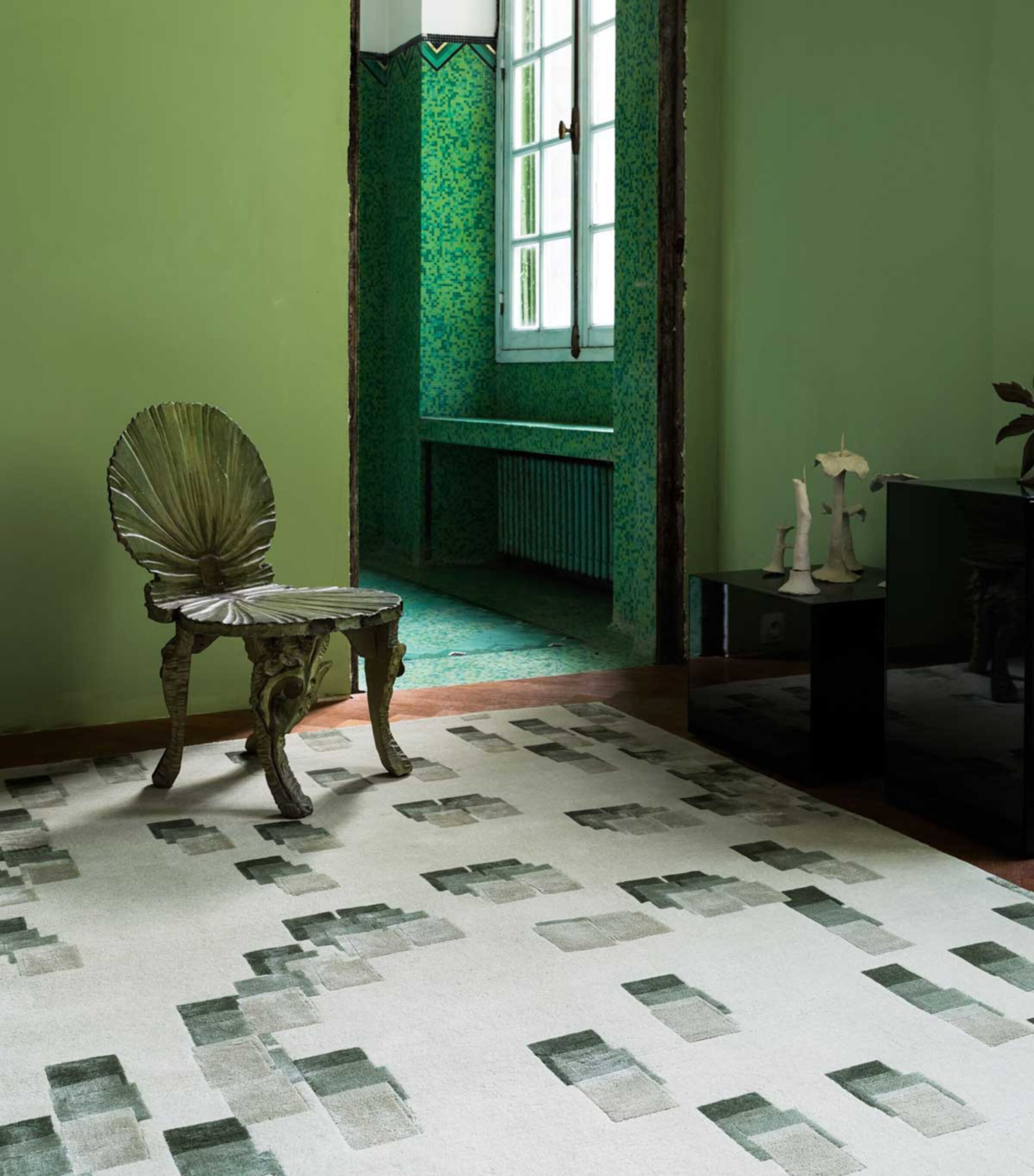 x Kelly Wearstler Runa Pistachio Rug (2.44m x 3.05m) GREEN Image 5