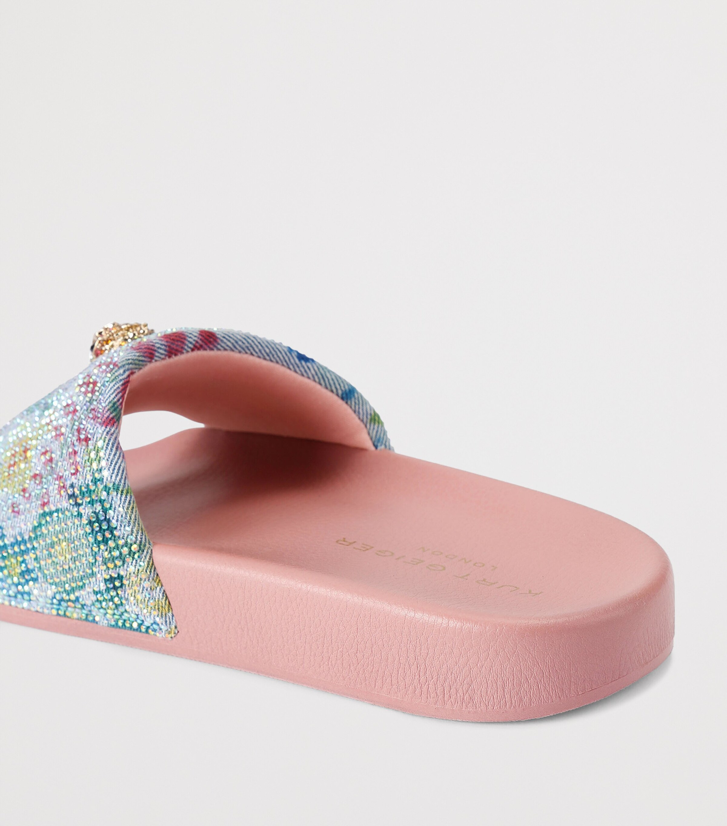 Kurt Geiger London Meena Eagle Slides Blue/pal.c Image 3