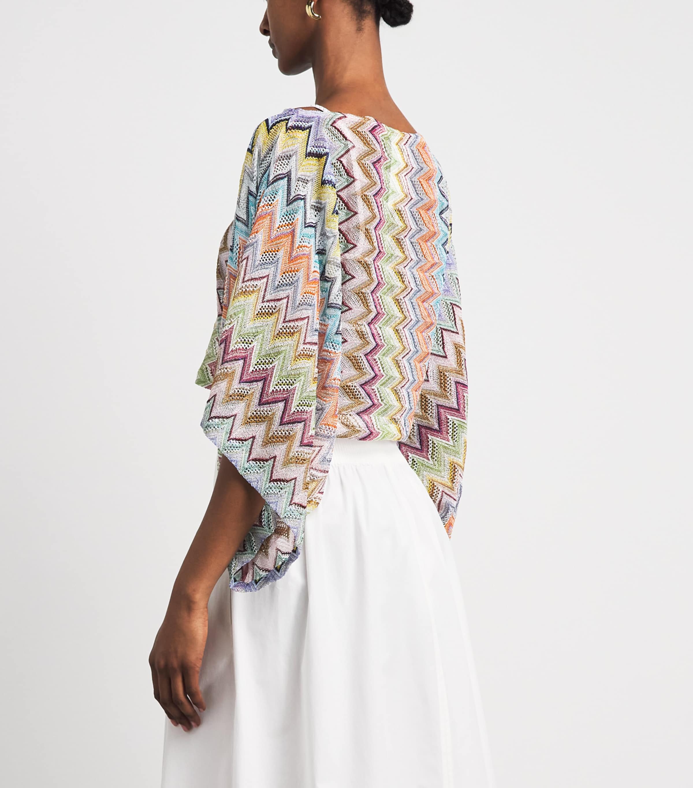 Missoni Womens Zigzag Crop Top Smsor Multicolor Image 5