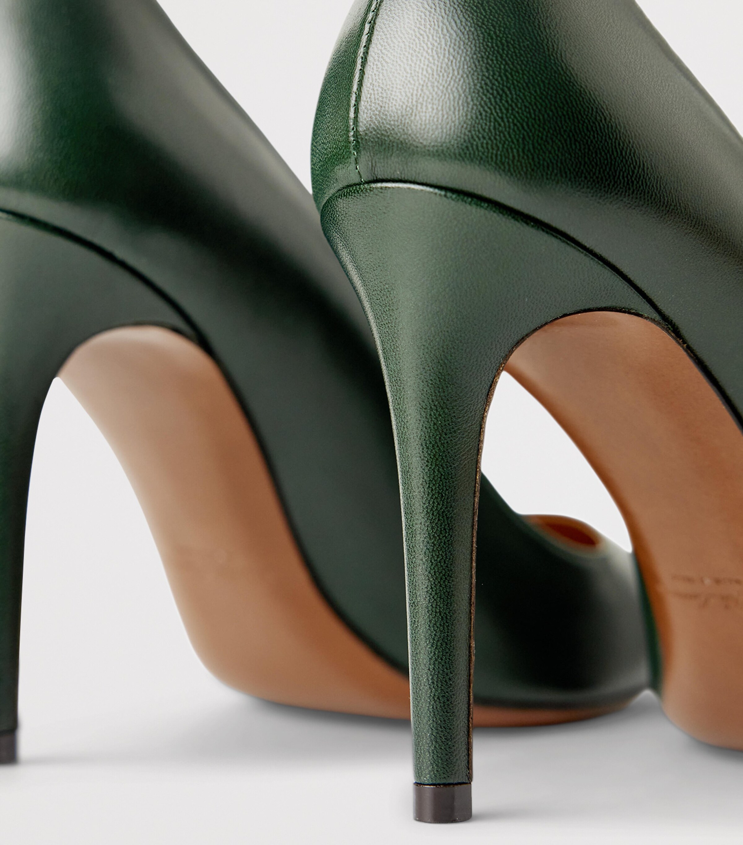 Goatskin Tenney Pumps 95 DARK RACING GREEN Image 5