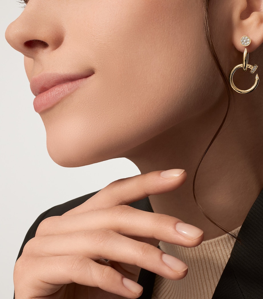 Yellow Gold and Diamond Juste un Clou Earrings YELLOW GOLD Image 2