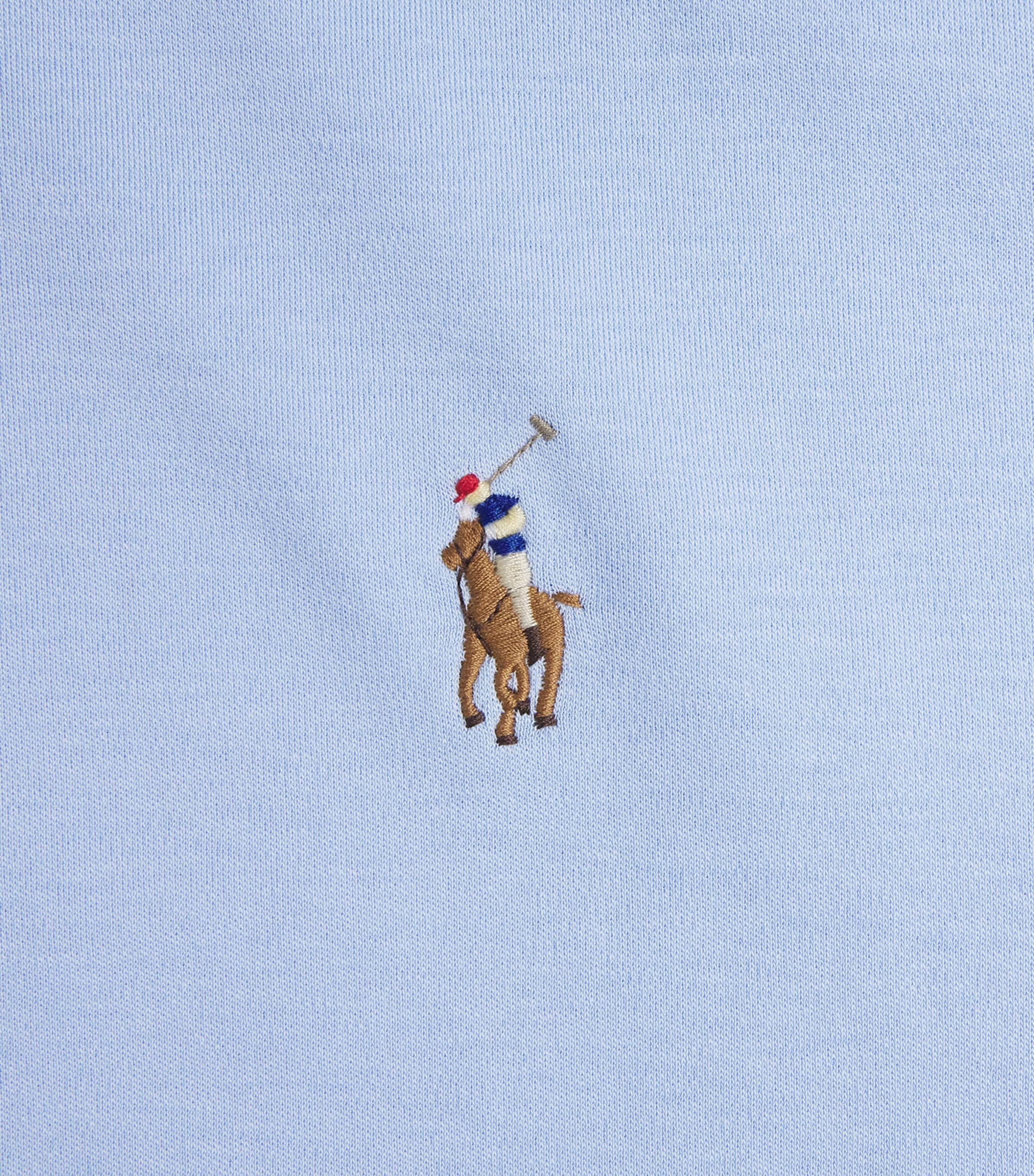 Polo Ralph Lauren Mens Cotton Slim-Fit Polo Shirt Pebble Blue Image 6
