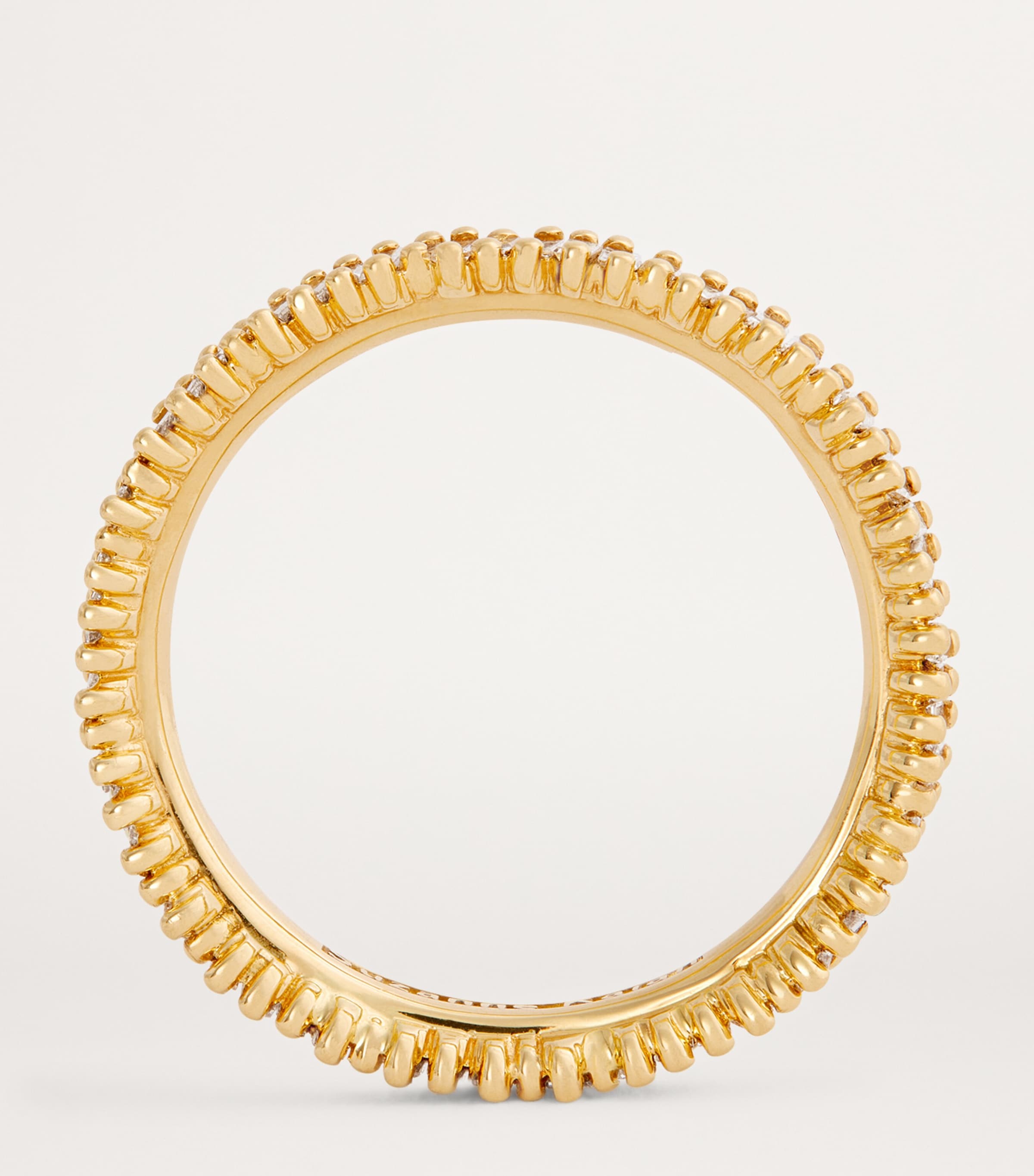 Mini Yellow Gold and Diamond Classic Eternity Ring 18K YG/WD Image 3