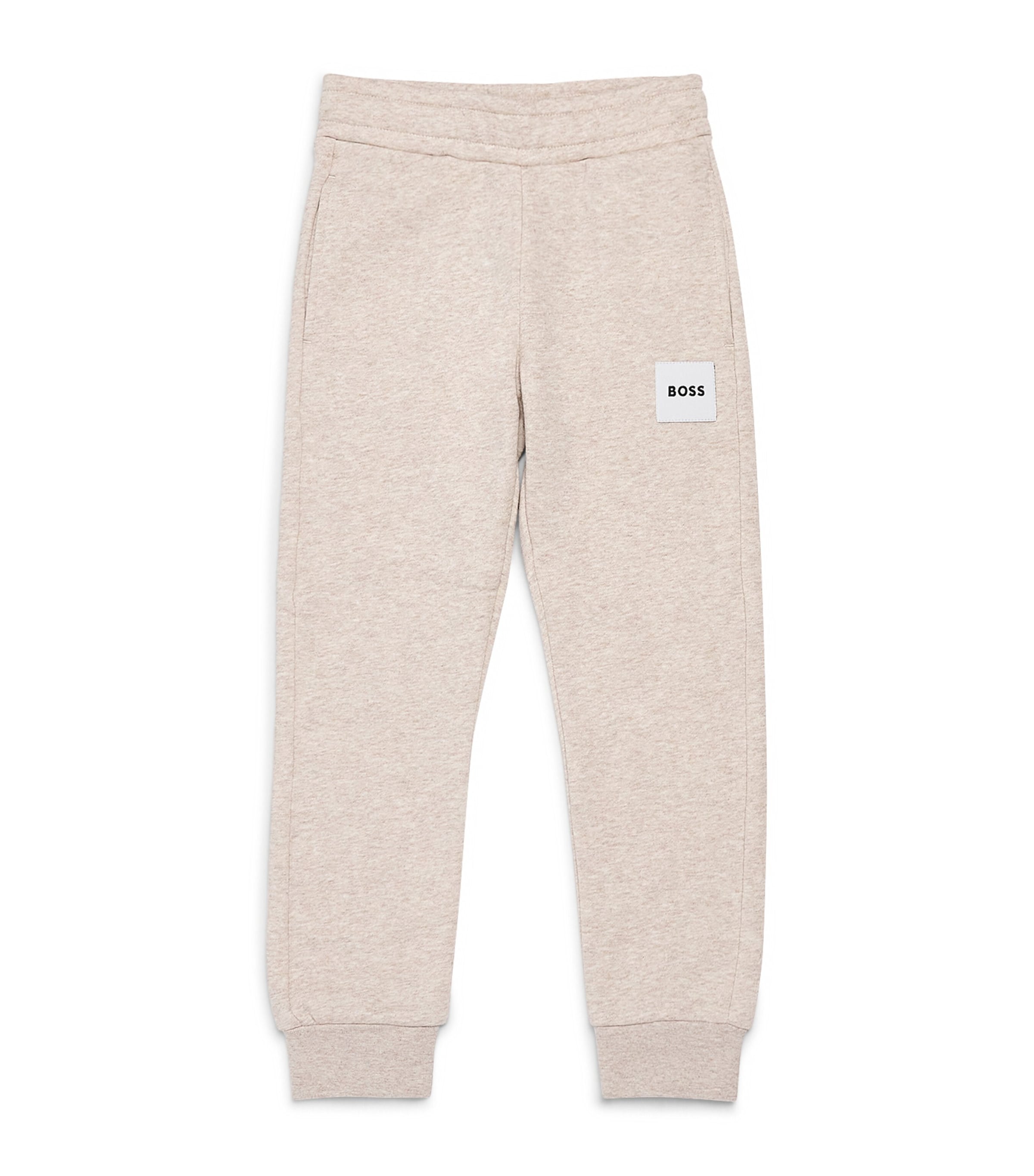 BOSS Kidswear Logo Sweatpants (4-16 Years) Off White Marl Image 1