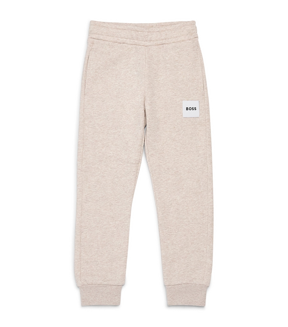 BOSS Kidswear Logo Sweatpants (4-16 Years) Off White Marl Image 1