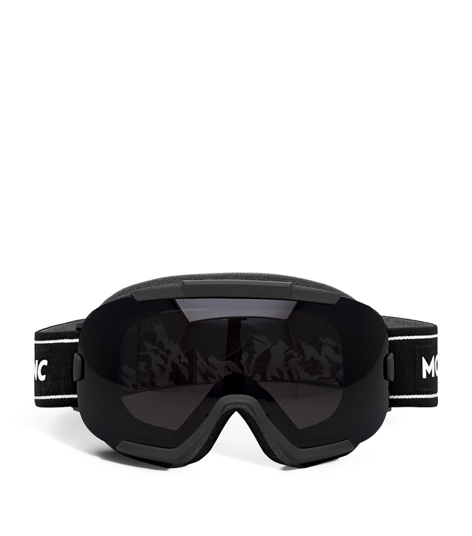 Montblanc Injected Rectangular Ski Goggles Black Image 1