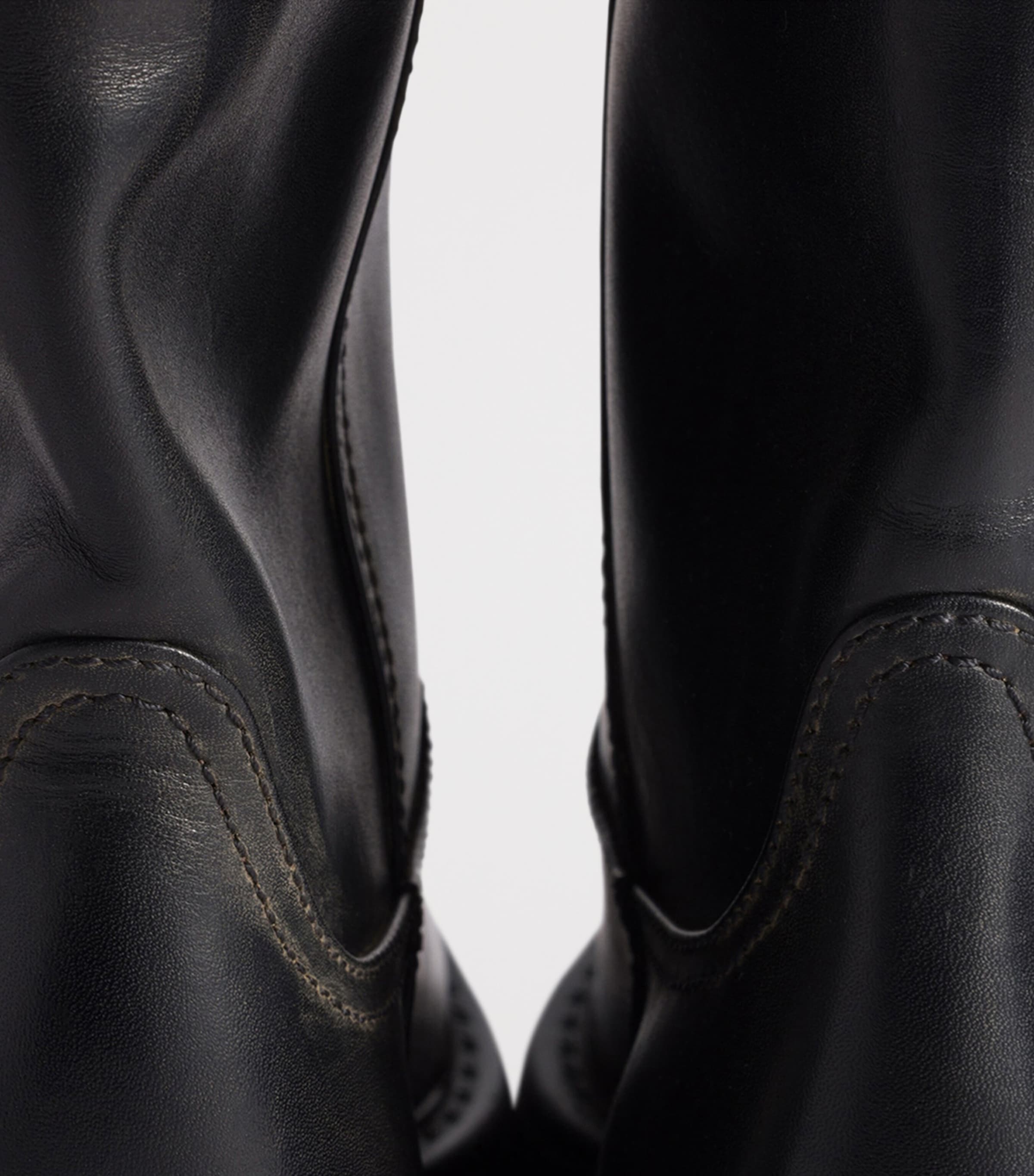 Leather Knee-High Boots F0002 Image 5