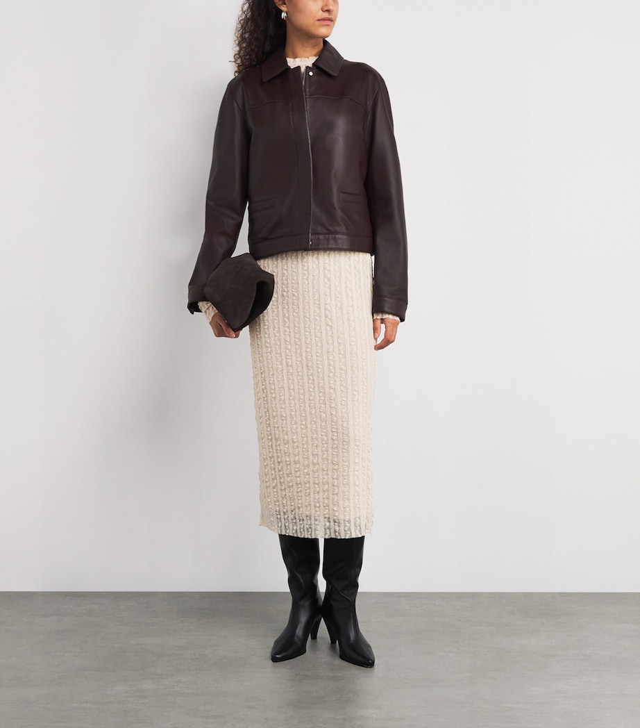 Lace Midi Skirt ECRU Image 2