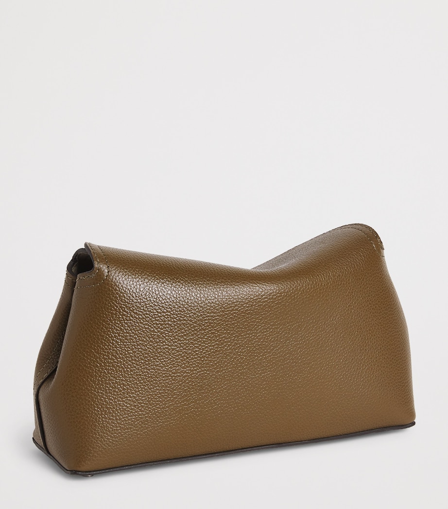 Mini Leather T-Lock Top-Handle Bag 356 DARK TAUPE Image 3
