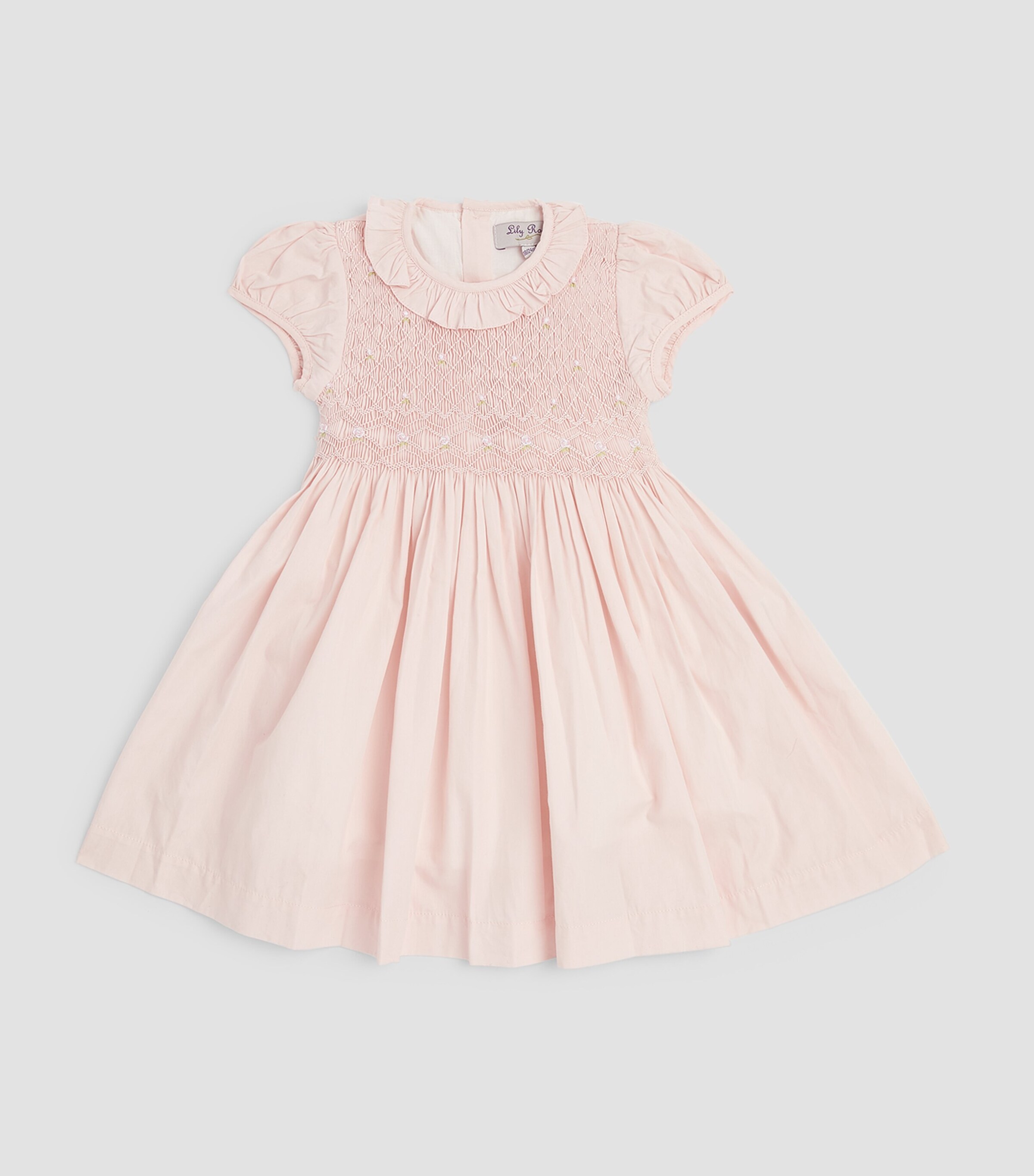 Trotters Willow Rose Smock Dress (3-24 Months) Pink Image 2