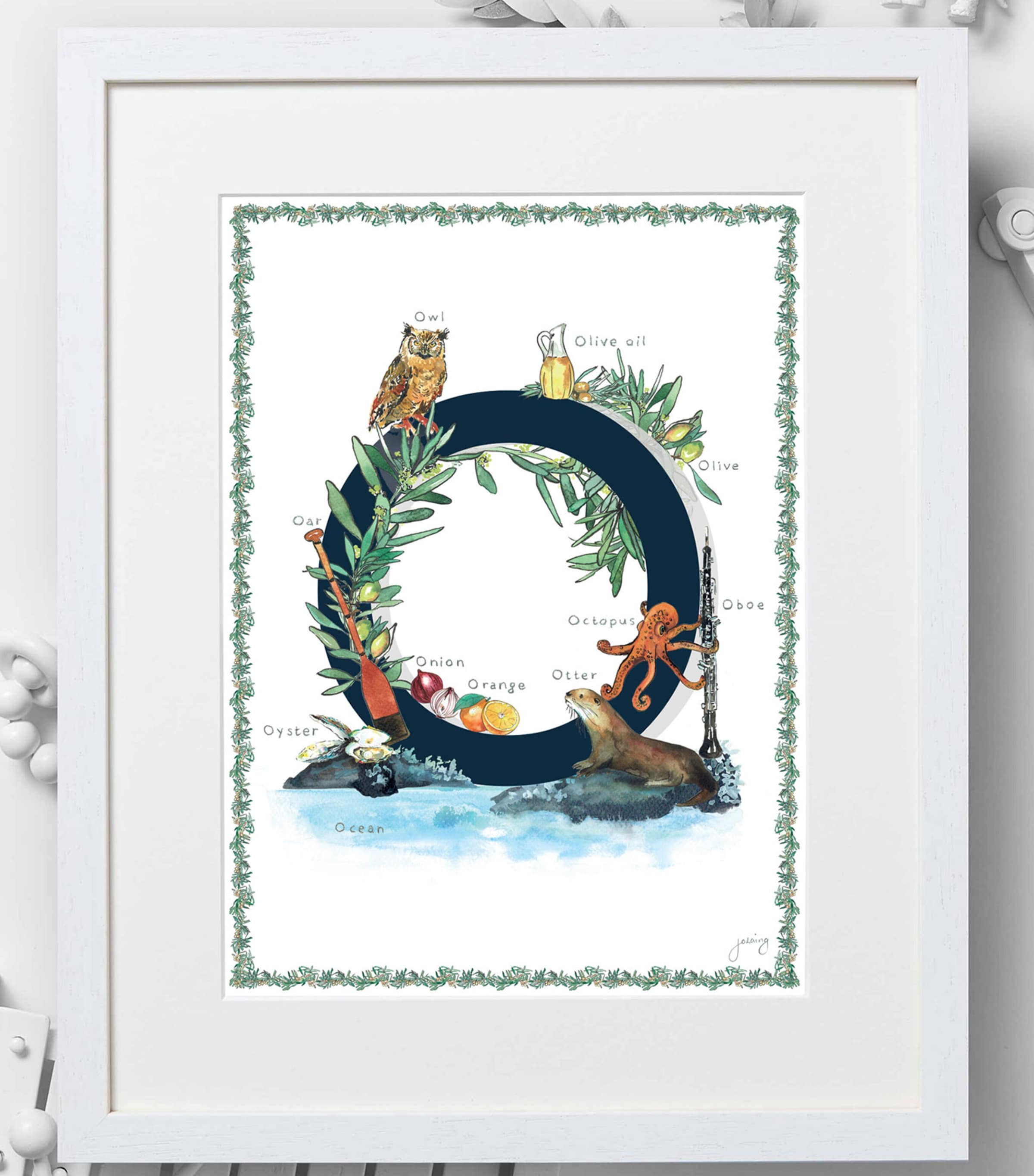 A4 Letter Print NAVY Image 2