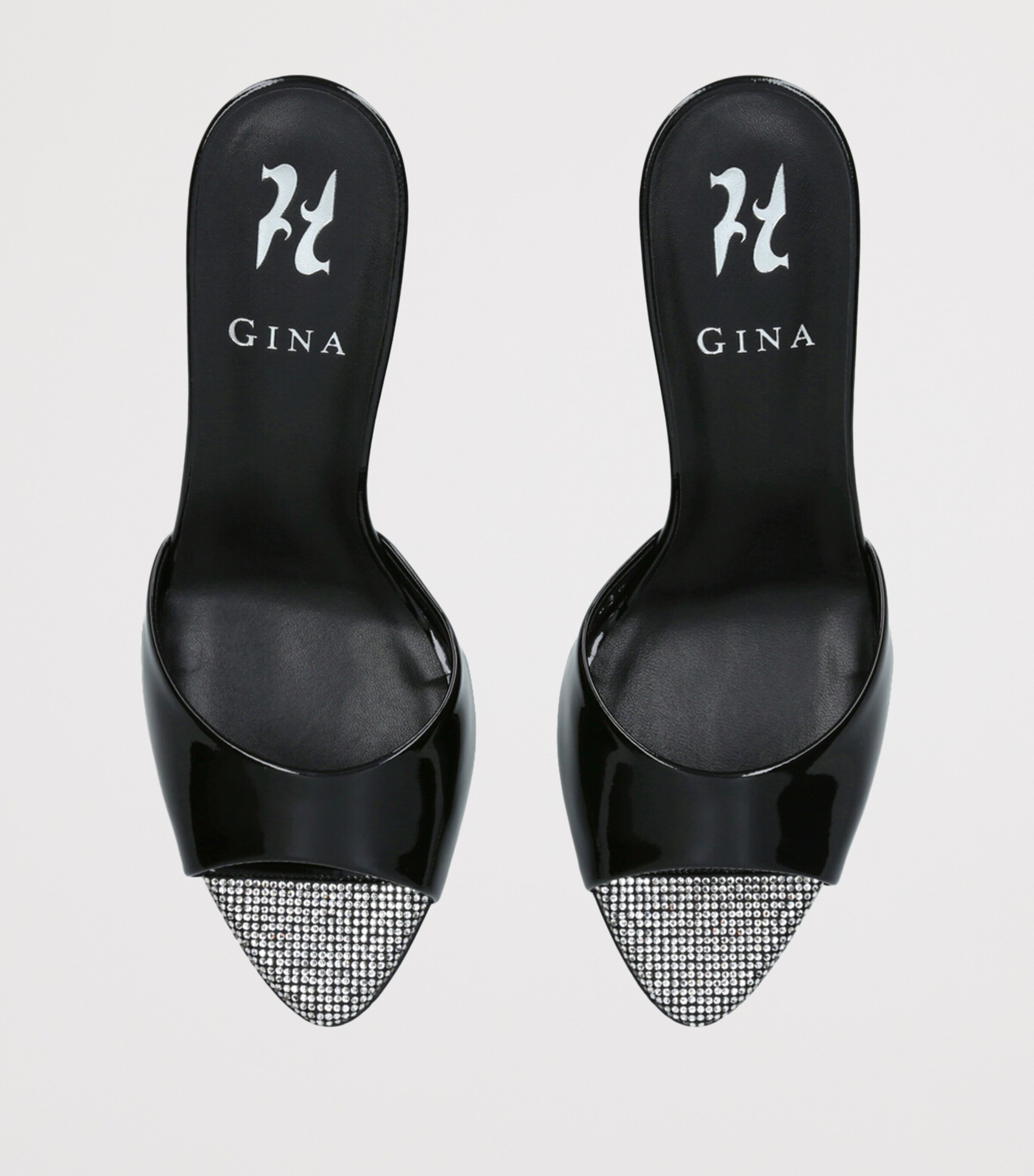 Gina Leather Marmont Heeled Mules 85 Black Image 4