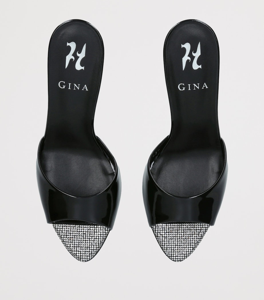 Leather Marmont Heeled Mules 85 BLACK Image 4