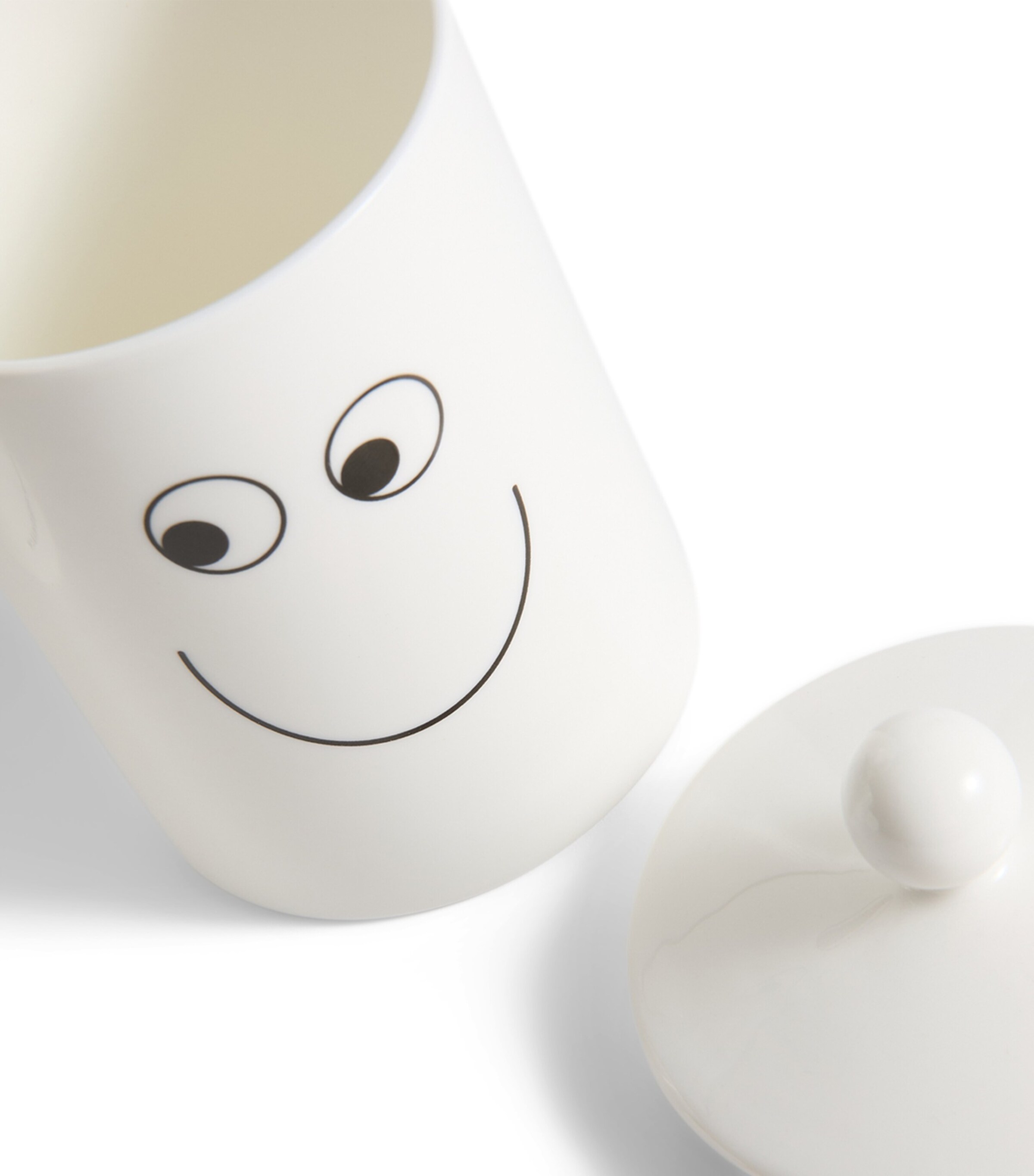 Bone China Eyes Bathroom Set WHITE Image 3