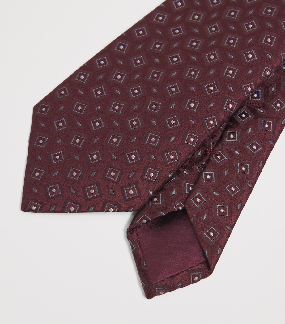 Silk Patterned Tie F5006 Image 4