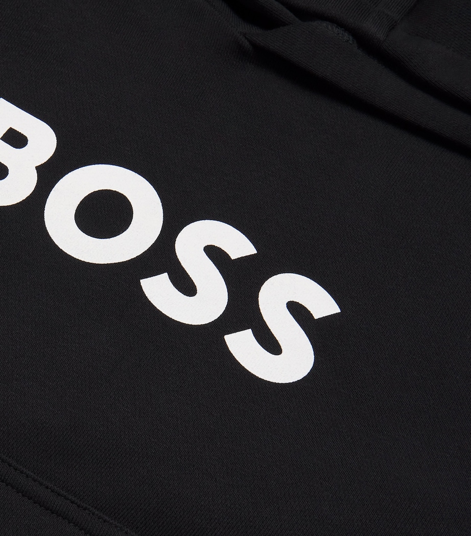 Logo Hoodie (4-16 Years) 09B BLACK Image 3