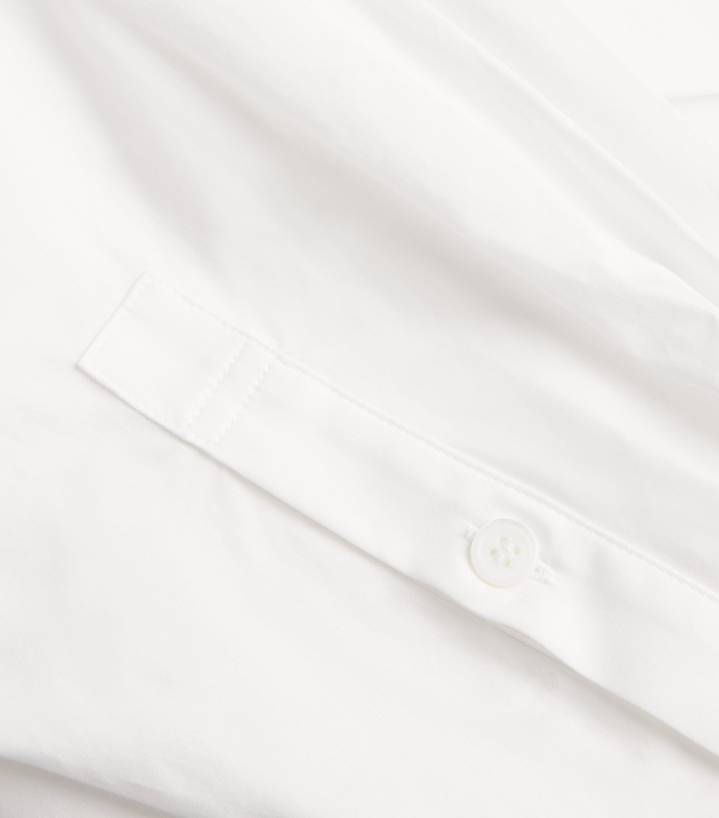 Yohji Yamamoto Mens Cotton Scarf-Collar Shirt White Image 5