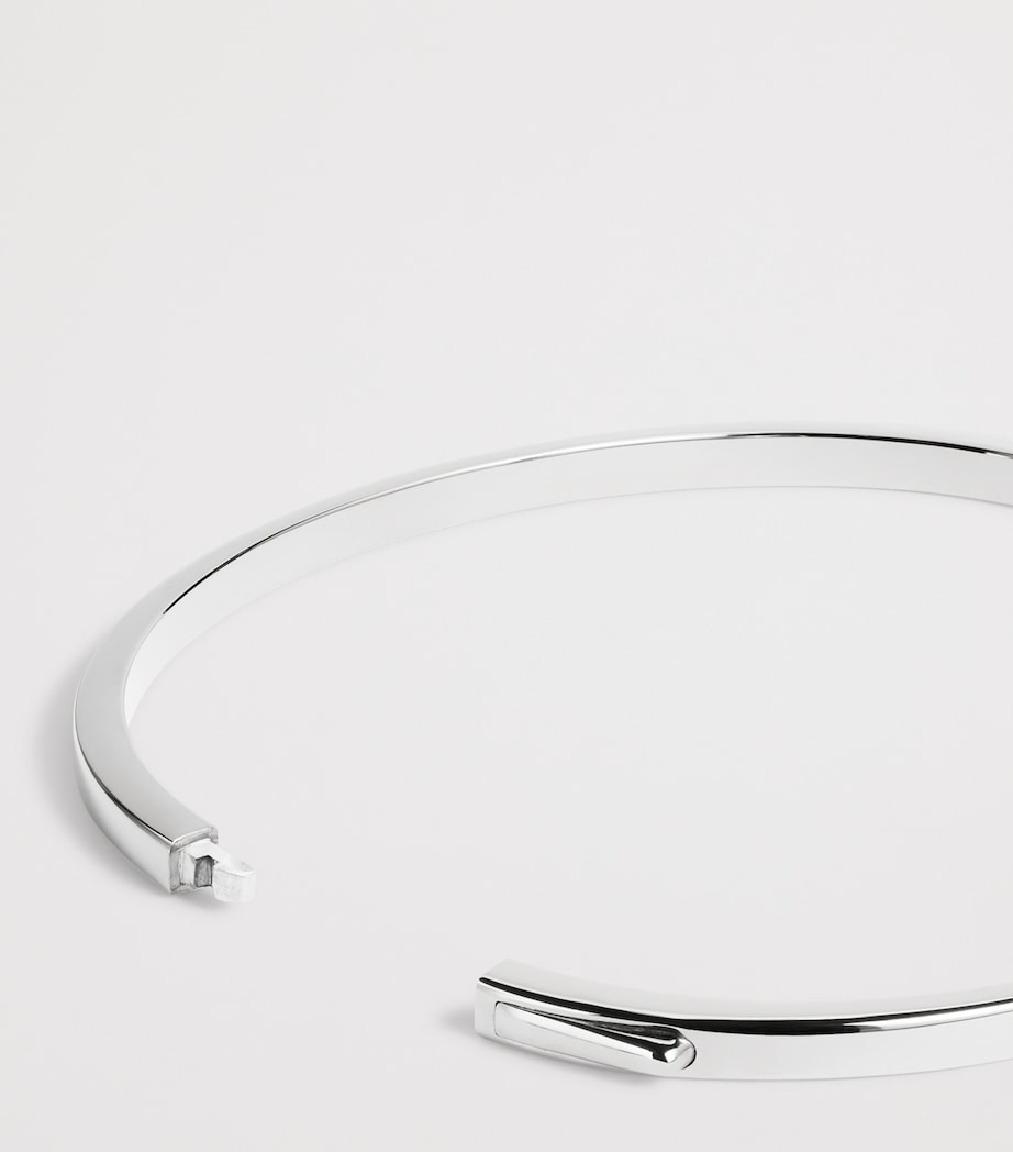 Monica Vinader Sterling Silver Essential Slim Bangle Silver Image 3