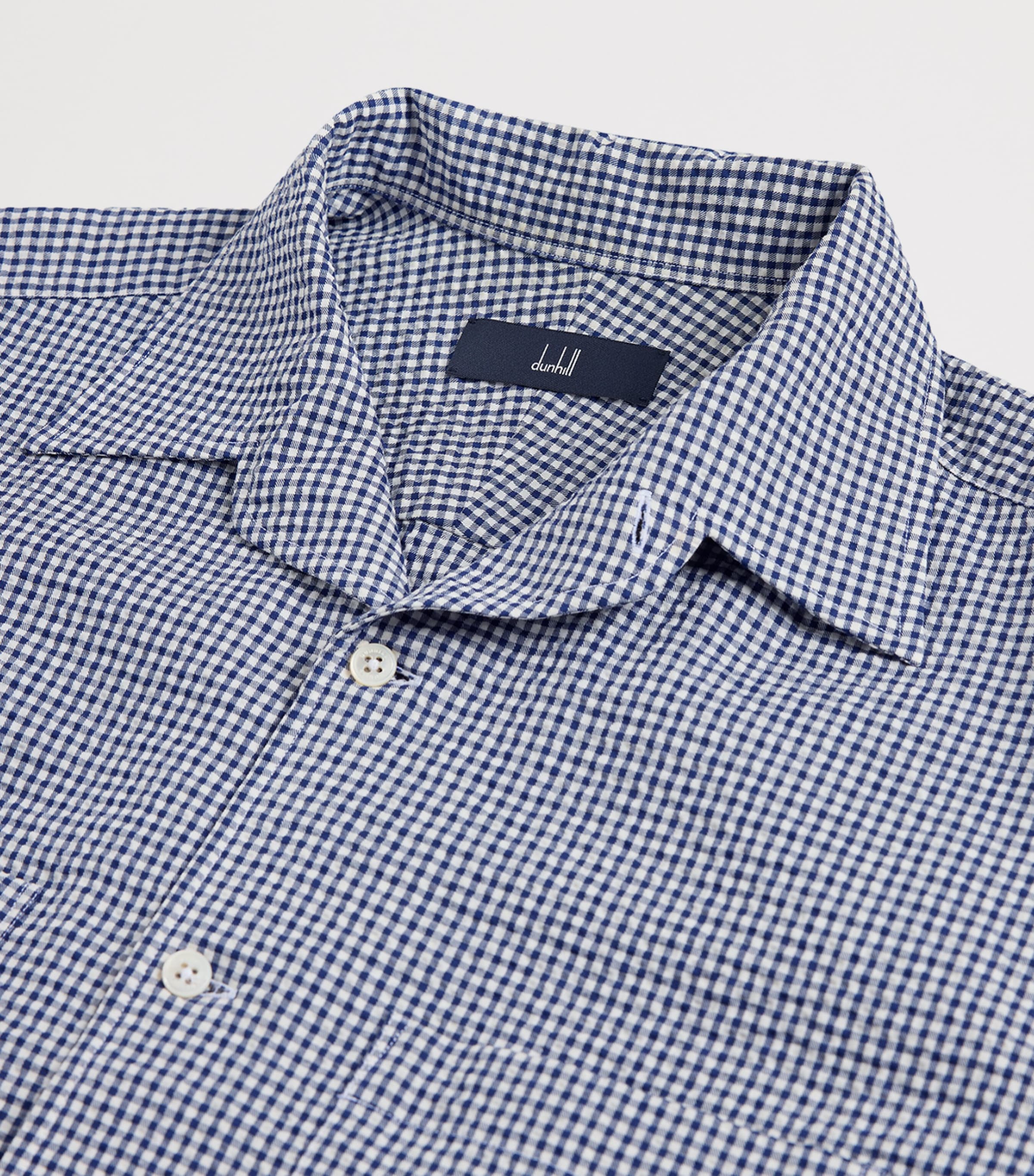 Dunhill Mens Cotton Gingham Shirt Image 5