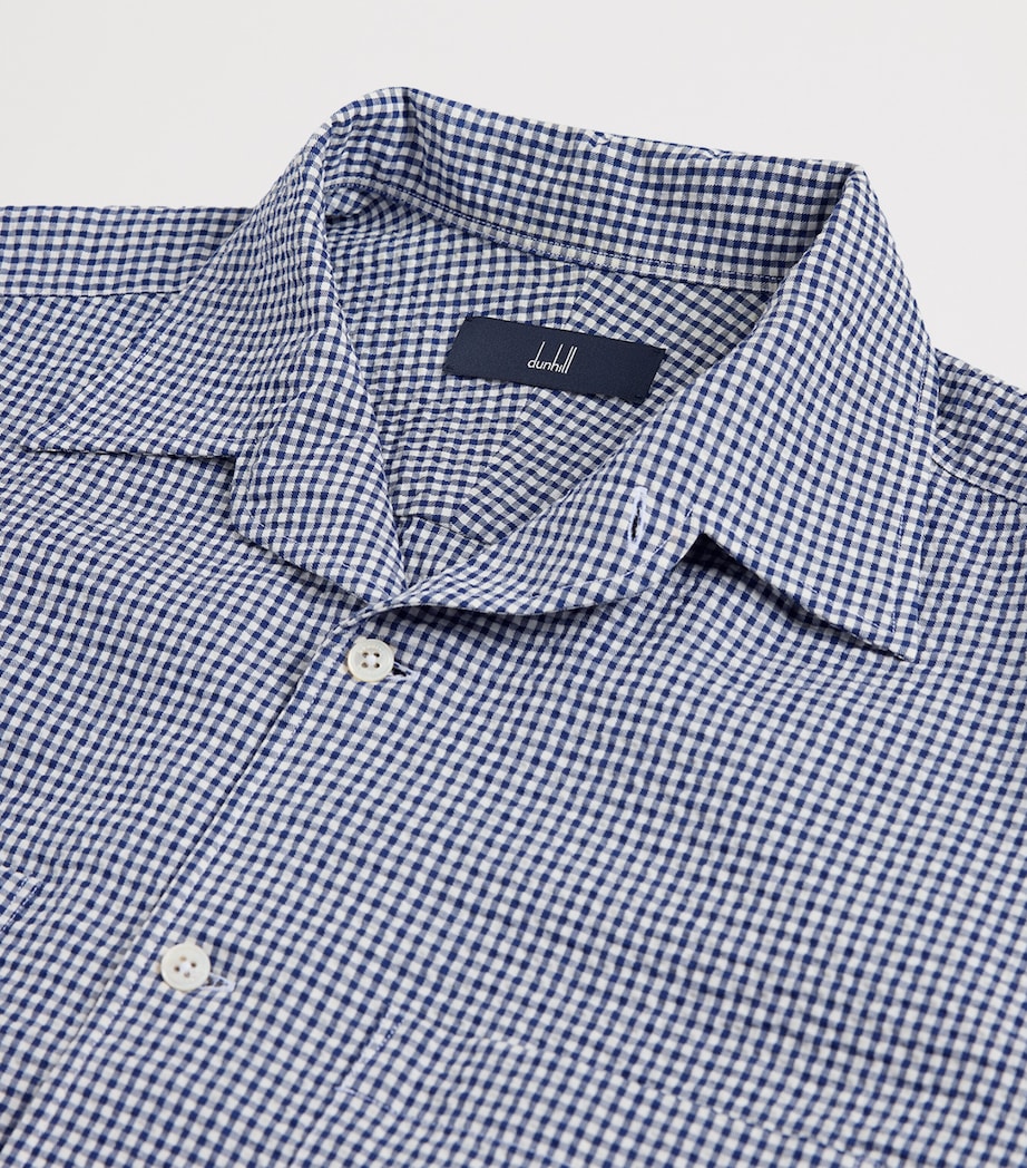 Dunhill Mens Cotton Gingham Shirt Image 5