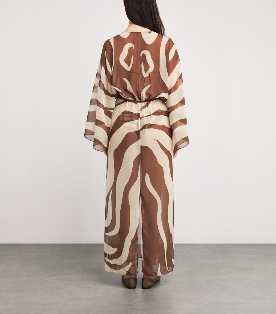 Printed Spiritual Healers Kaftan Maxi Dress DARK MOCCA/ECRU Image 3