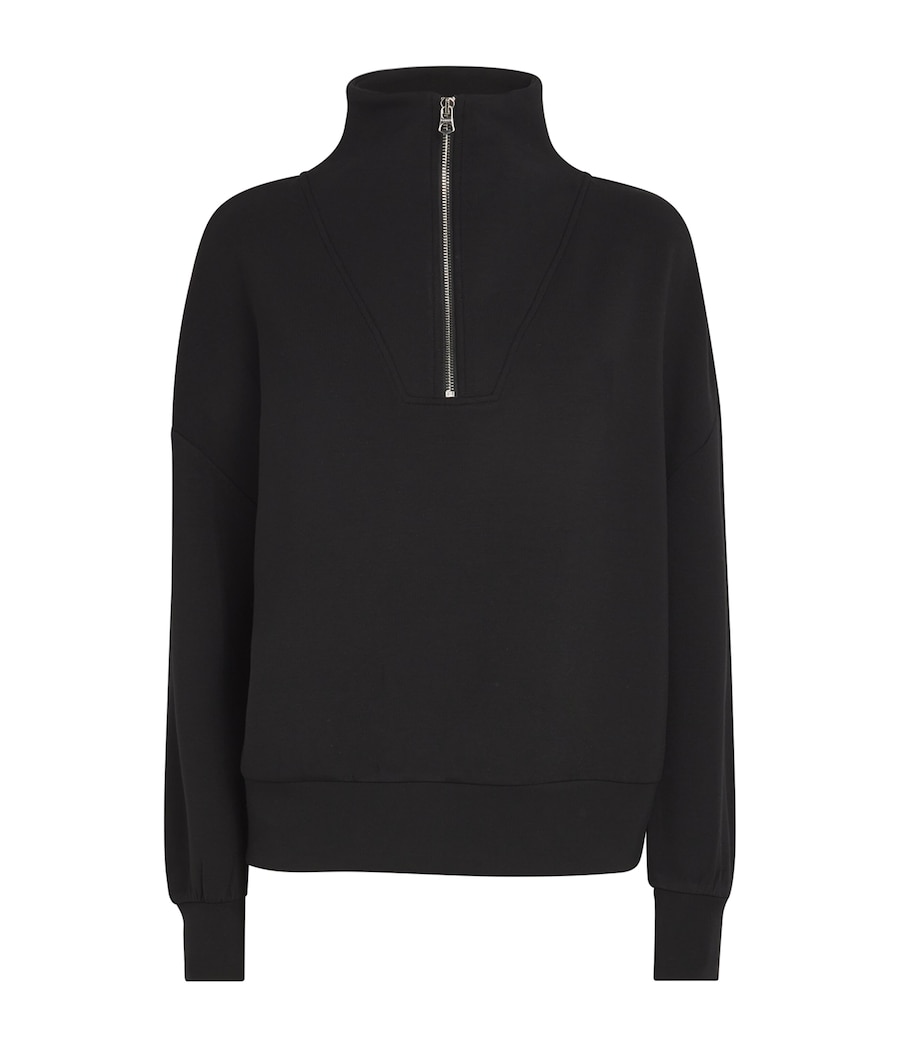 DoubleSoft Hawley Half-Zip Sweatshirt BLACK Image 1
