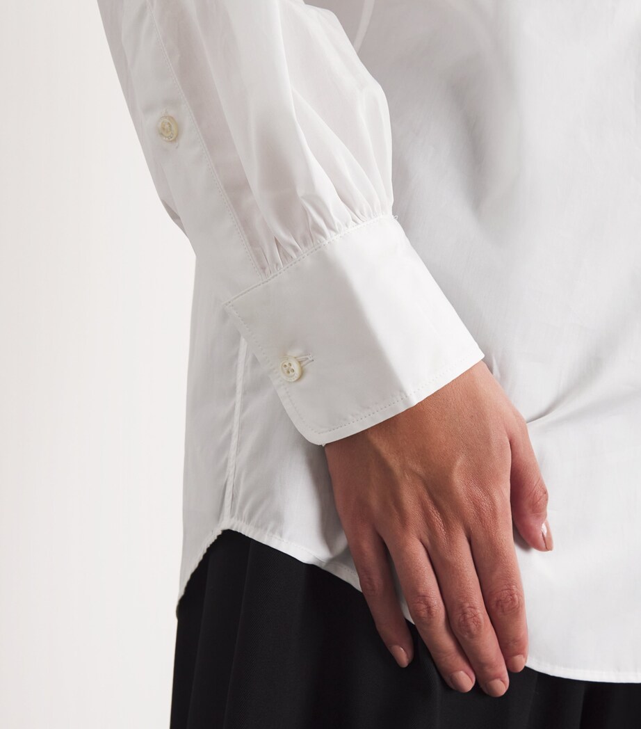 FRAME Womens Cotton Monday Shirt White Image 6