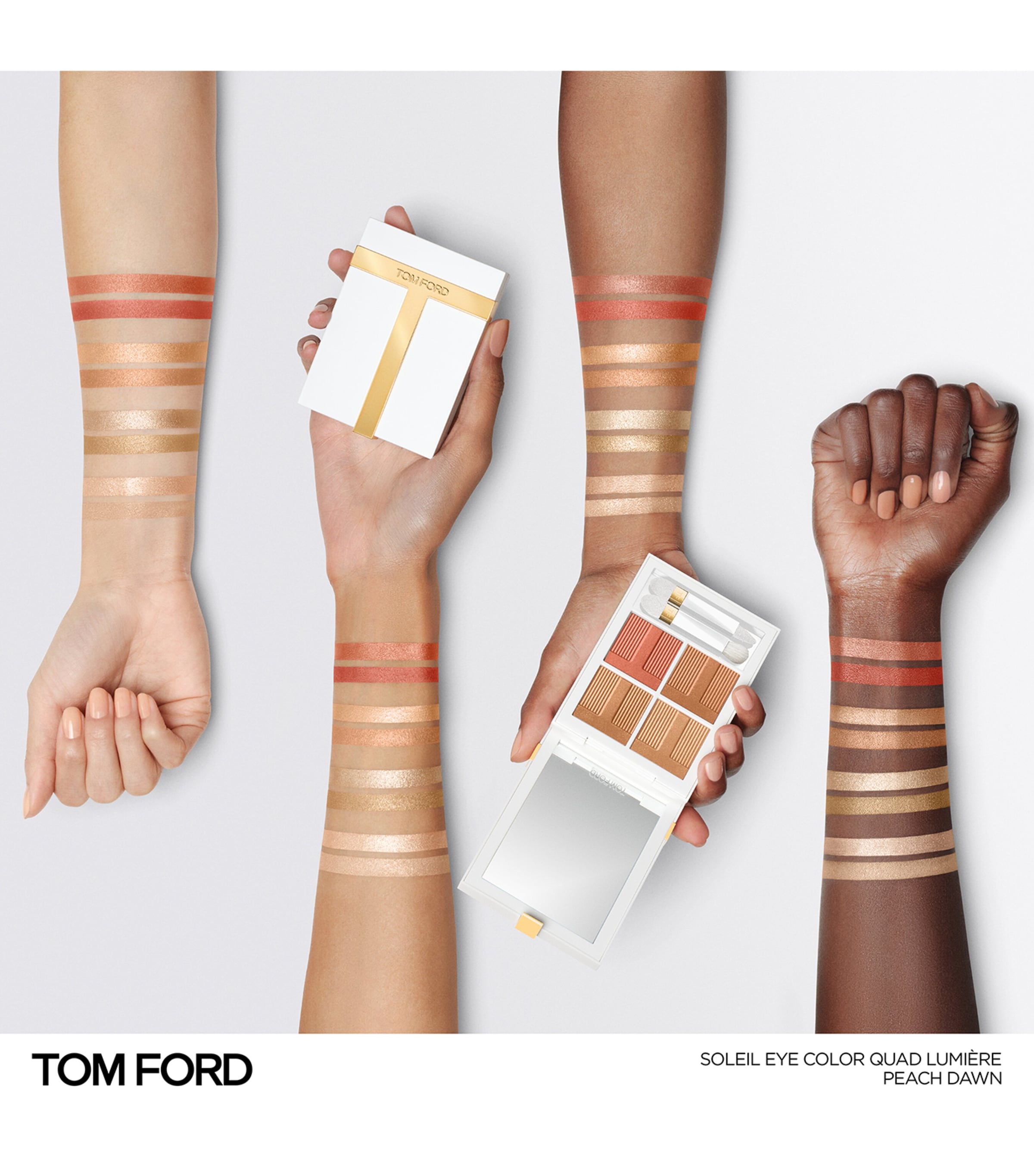 TOM FORD Soleil Eye Colour Quad Lumière Peach Dawn Image 3
