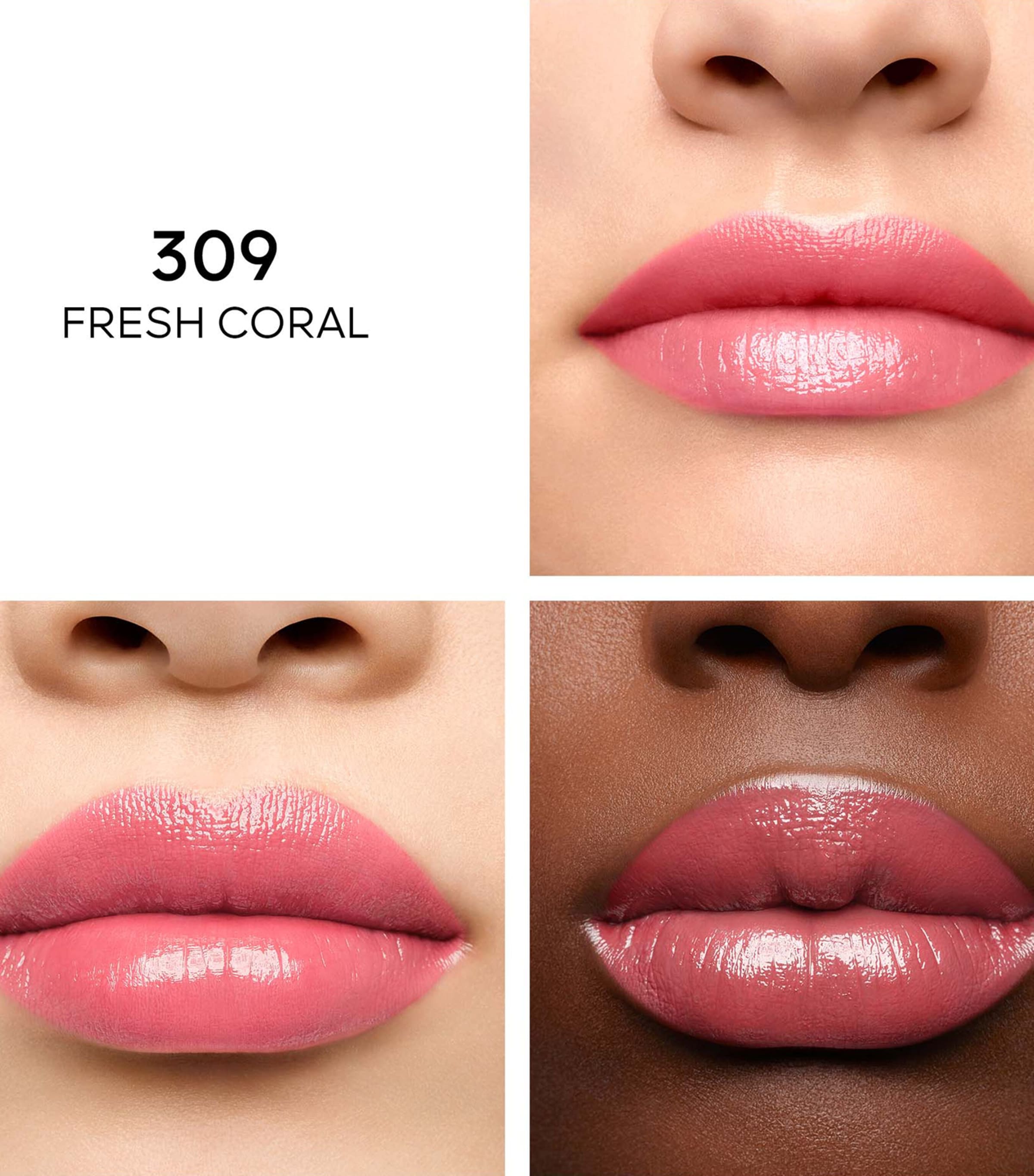 KissKiss Shine Bloom Lipstick 309 FRESH CORAL Image 4