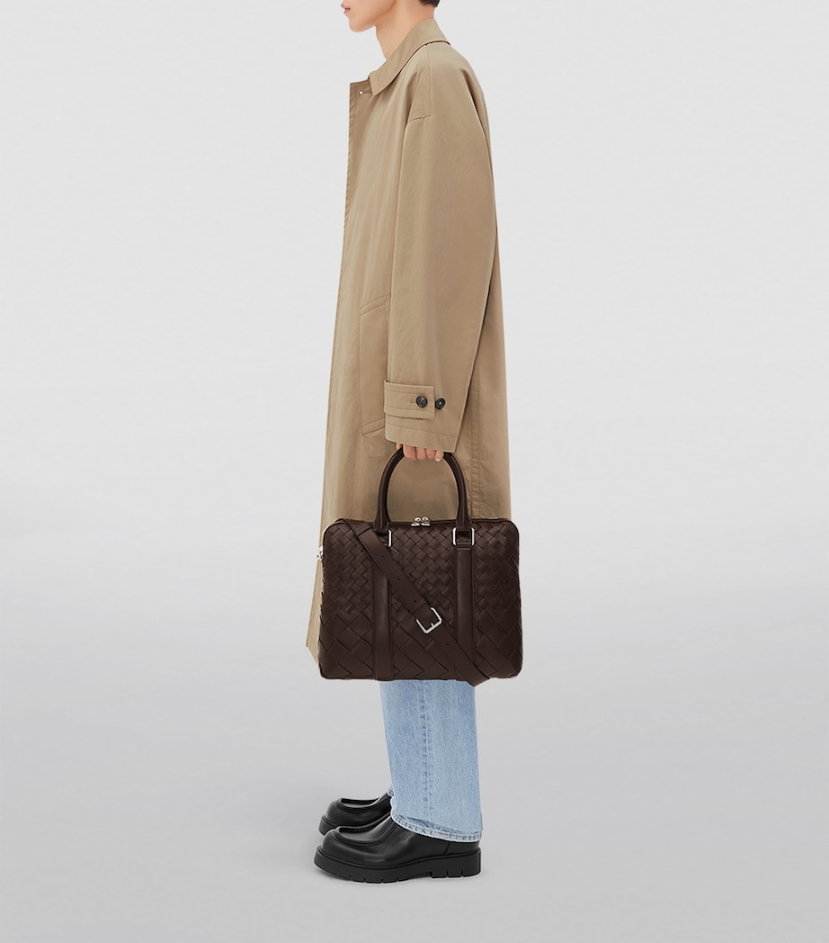 Bottega Veneta Mens Leather Briefcase Image 4